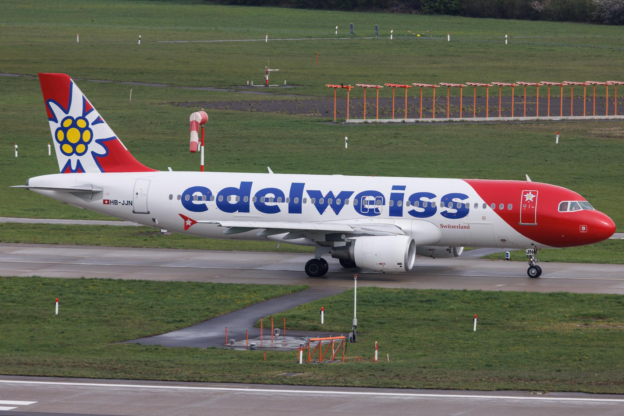 Flughafen Zürich: Edelweiss Air (WK / EDW) | Airbus A320-214 A320 | HB-JJN | MSN 4187