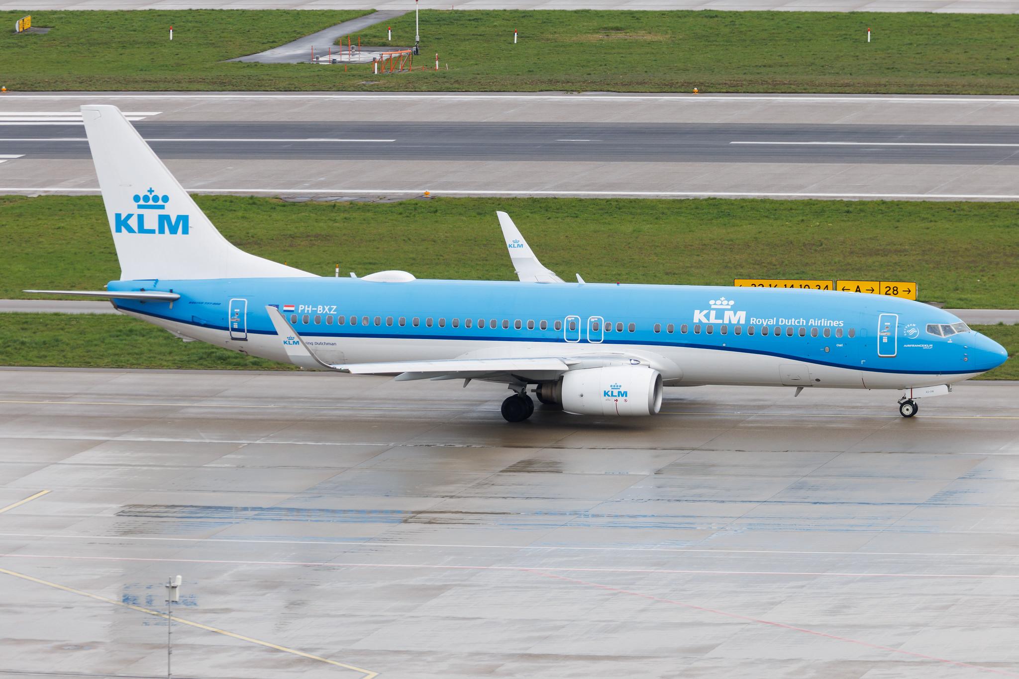 Flughafen Zürich: KLM (KL / KLM) | Boeing 737-8K2 B738 | PH-BXZ | MSN 30368