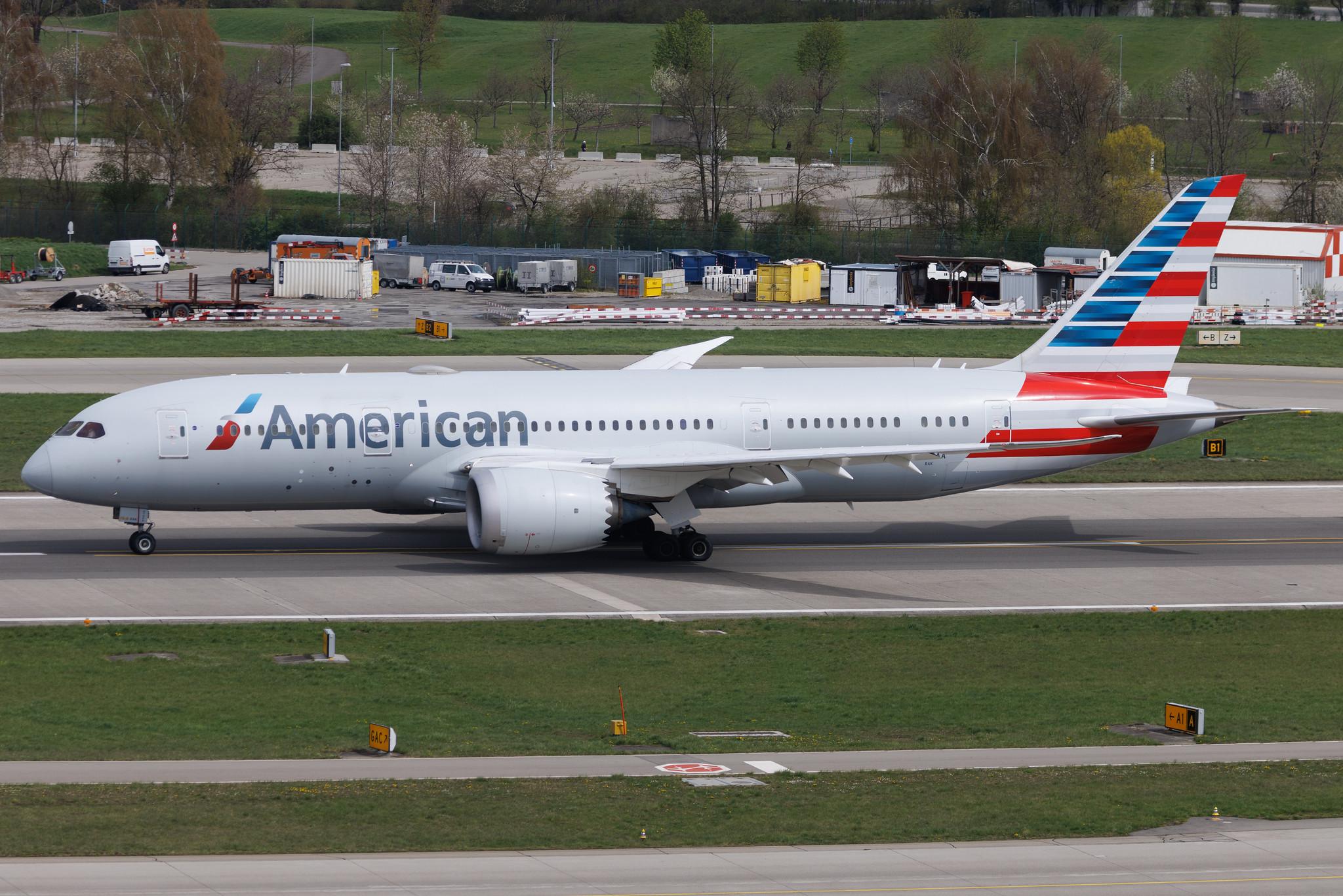 Flughafen Zürich: American Airlines (AA / AAL) | Boeing 787-8 Dreamliner B788 | N809AA | MSN 40627