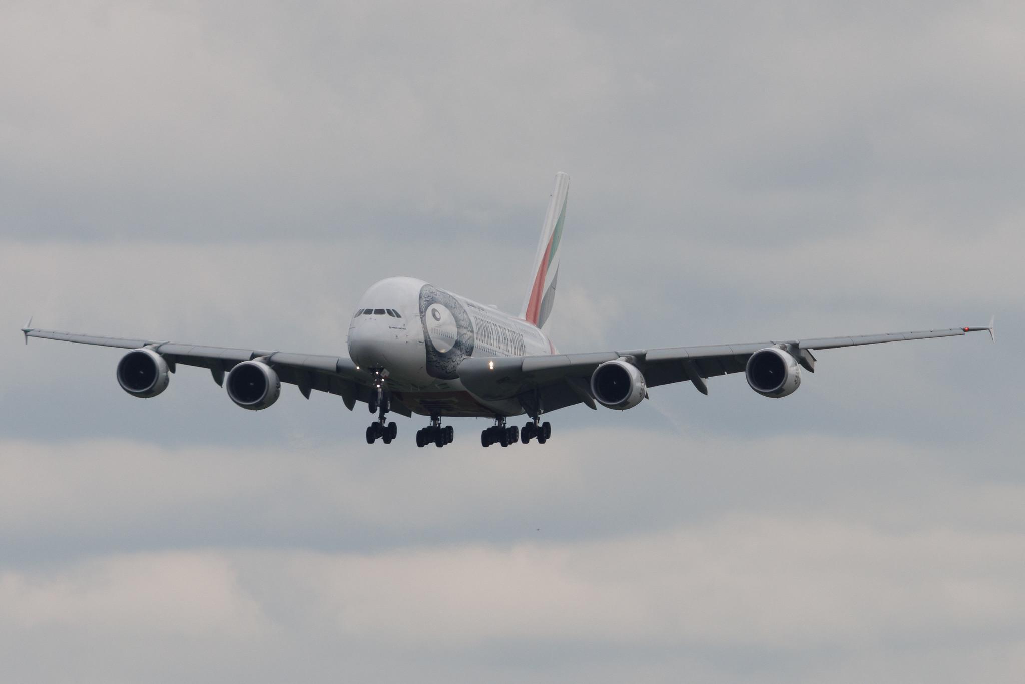 Flughafen Zürich: Emirates (EK / UAE) | Livery: Journey to the Future Livery | Airbus A380-861 A388 | A6-EOD | MSN 168