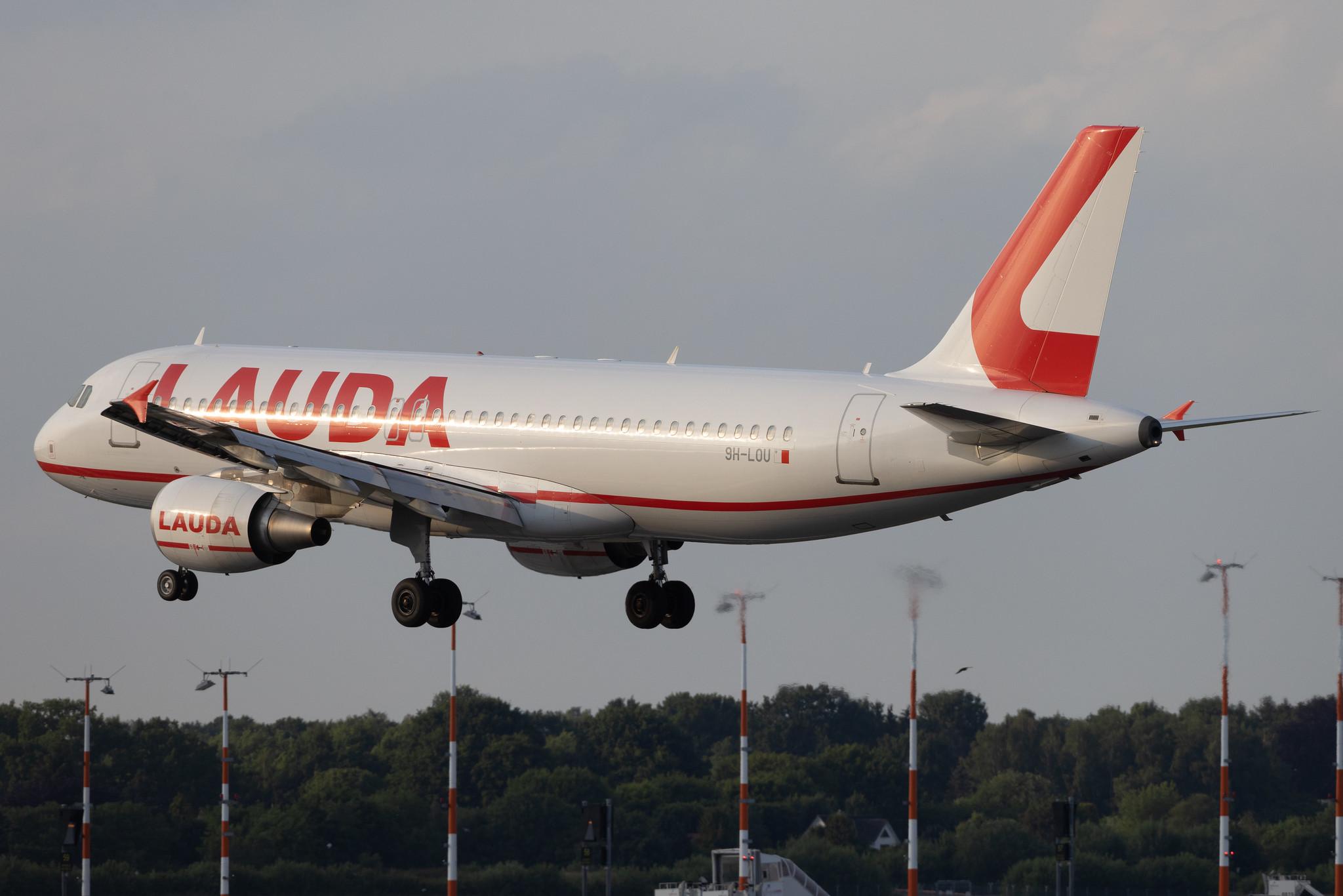 Hamburg Airport: Lauda Europe (LW / LDA) | Airbus A320-214 A320 | 9H-LOU | MSN 03132