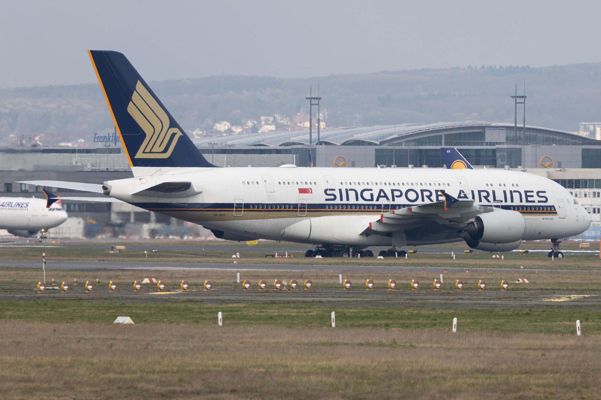 Frankfurt Airport: Singapore Airlines (SQ / SIA) |  Airbus A380-841 A388 | 9V-SKV | MSN 247