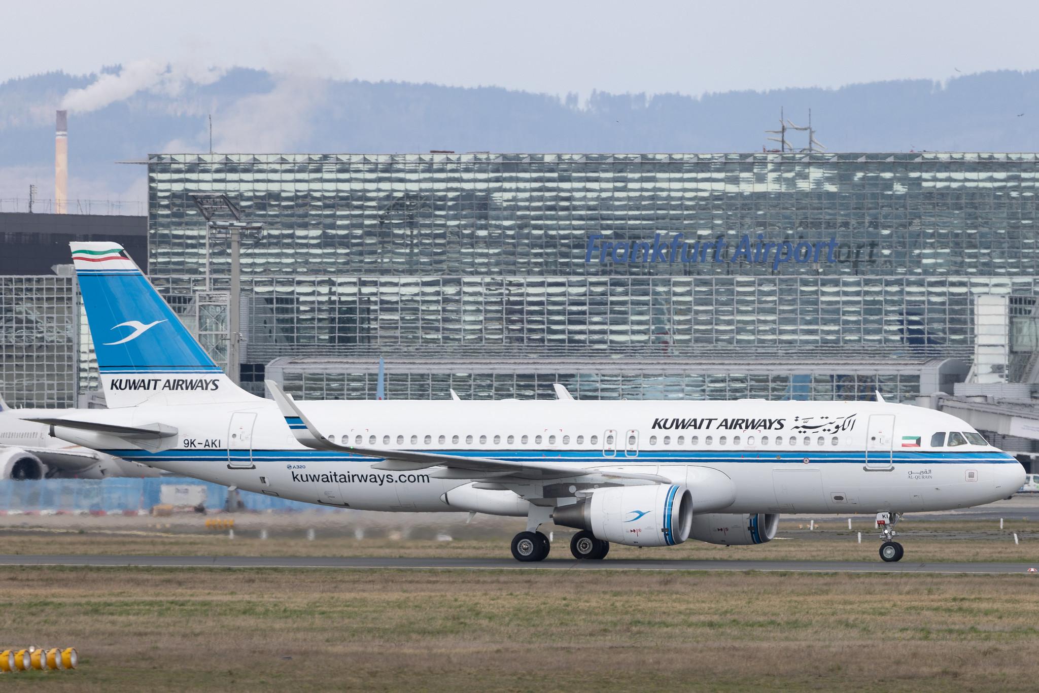 Frankfurt Airport: Kuwait Airways (KU / KAC) | Airbus A320-214 A320 | 9K-AKI | MSN 6500