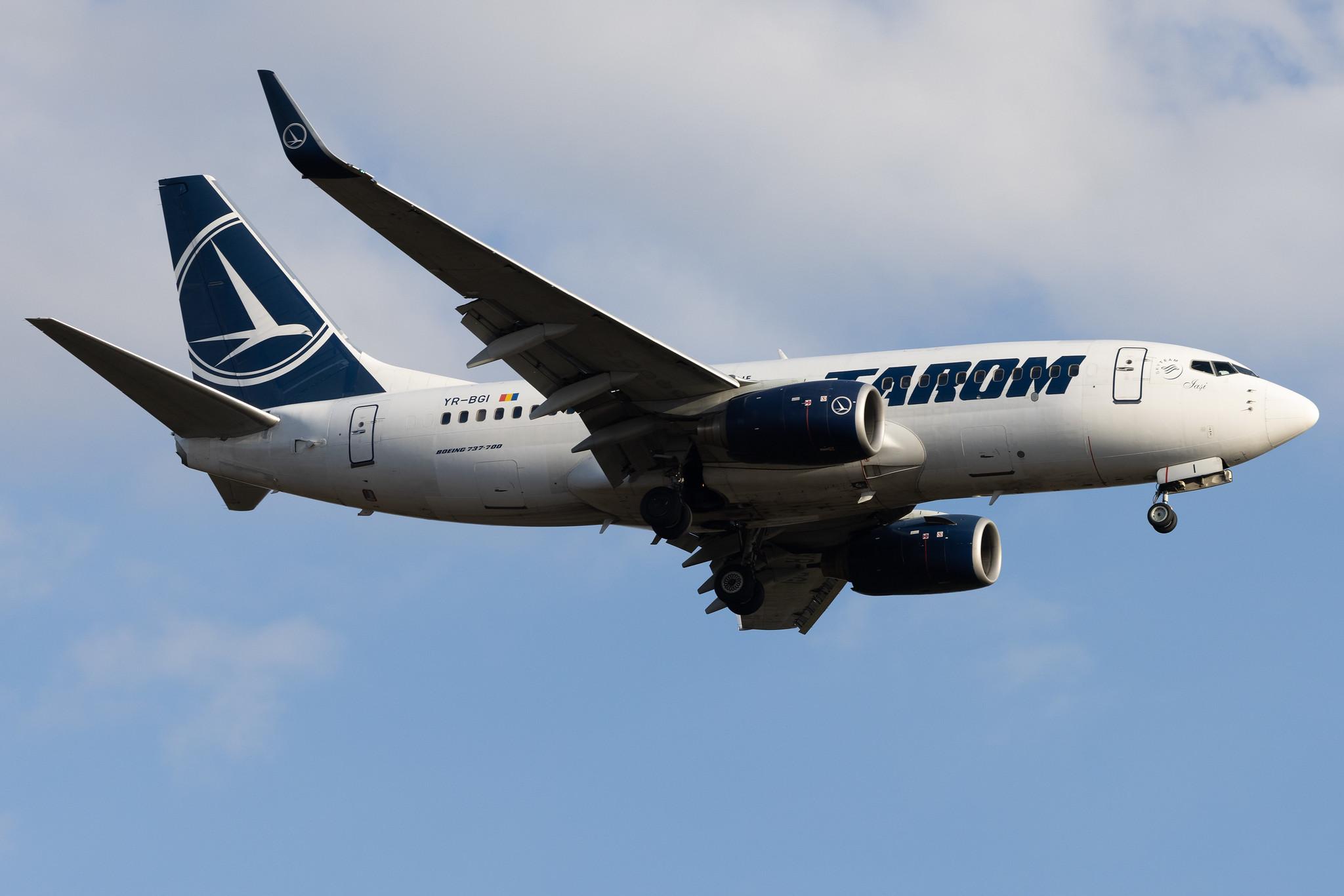 Frankfurt Airport: Tarom (RO / ROT) | Boeing 737-78J B737 | YR-BGI | MSN 28439