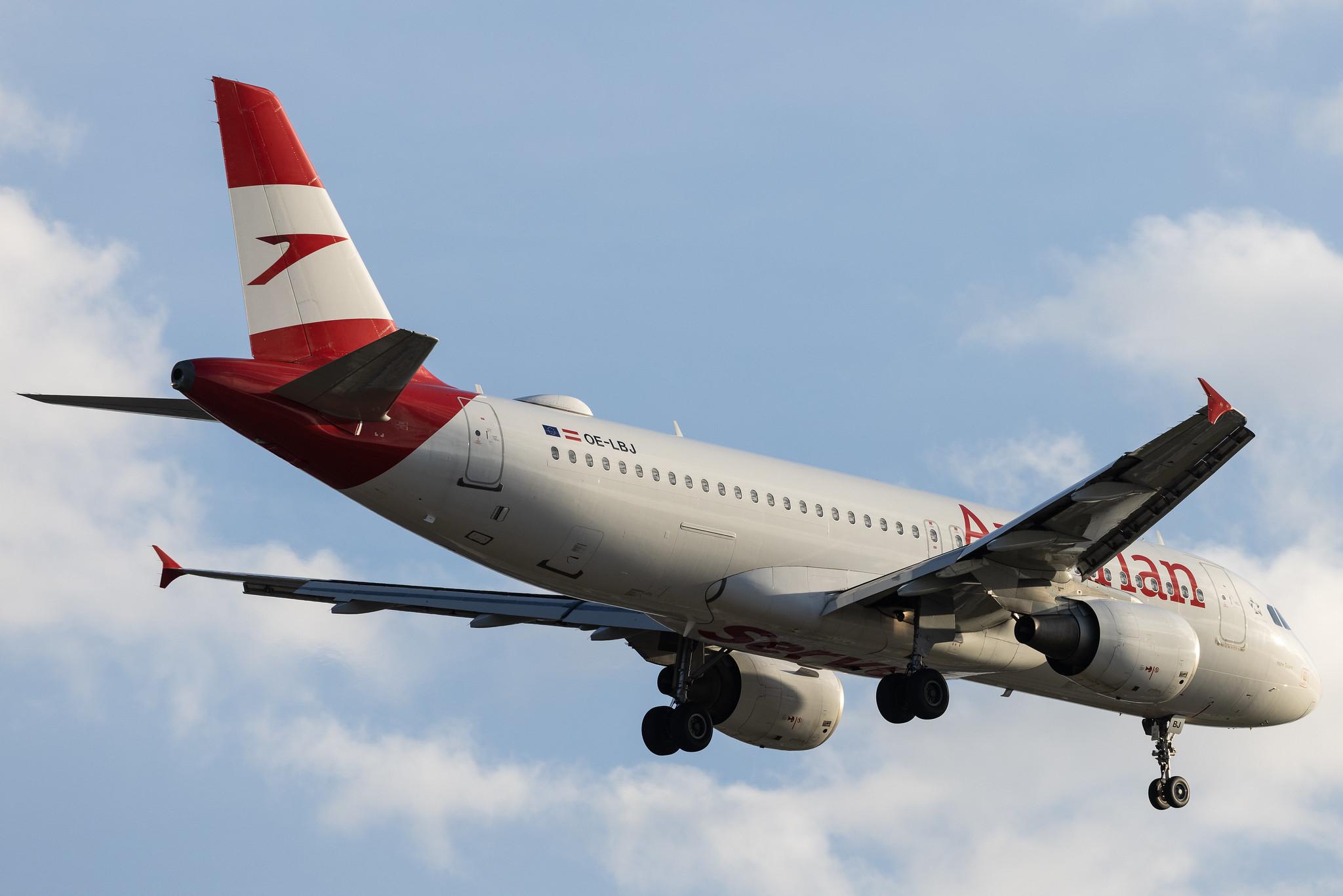 Frankfurt Airport: Austrian Airlines (OS / AUA) | Airbus A320-214 A320 | OE-LBJ | MSN 1553