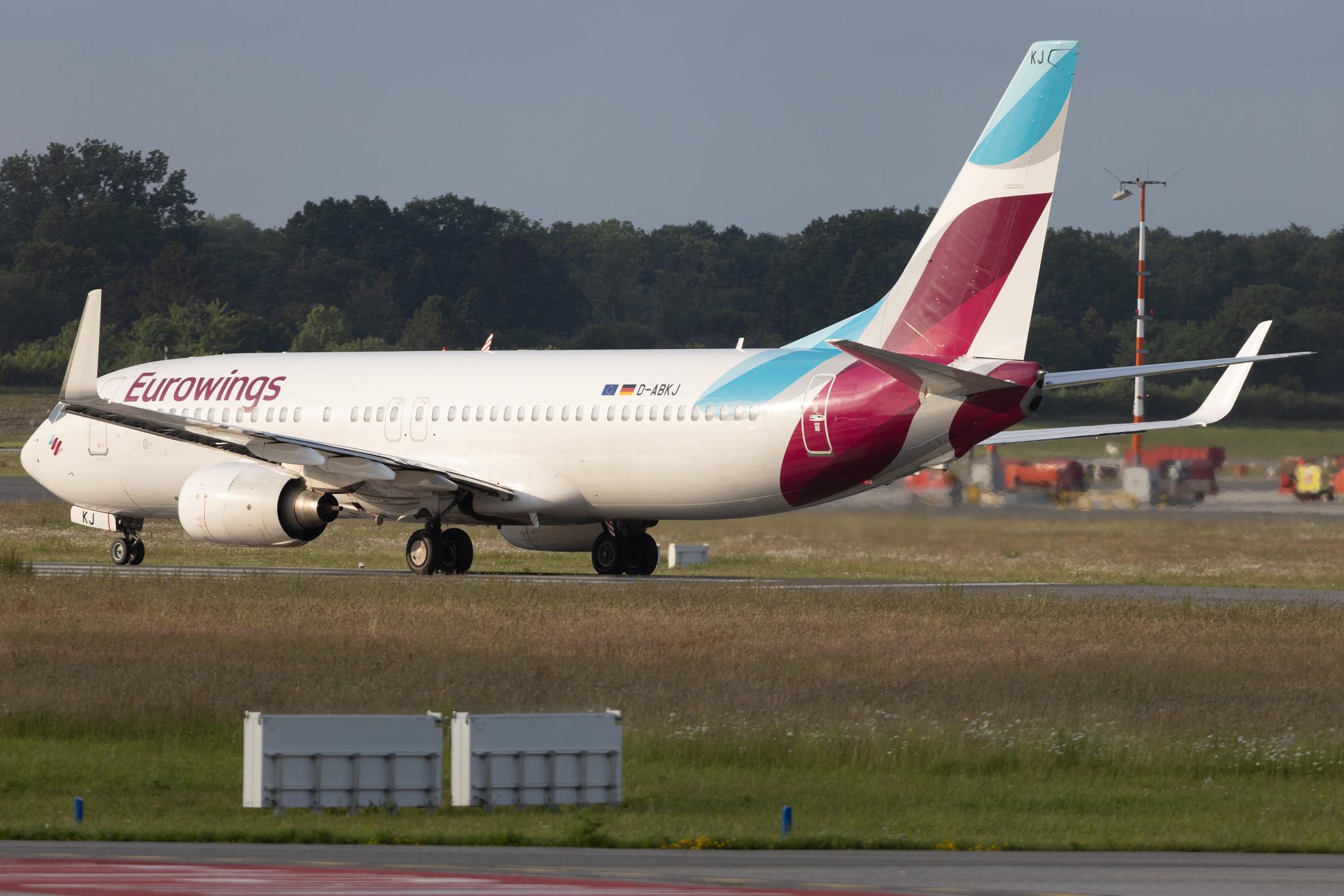 Hamburg Airport: Eurowings (EW / EWG) | Operator: TUI fly | Boeing 737-86J B738 | D-ABKJ | MSN 37749