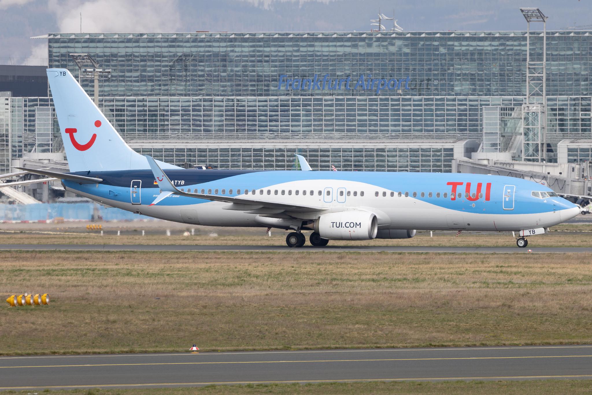 Frankfurt Airport: TUI (X3 / TUI) | Operator: TUI fly | Boeing 737-8K5 B738 | D-ATYB | MSN 37257