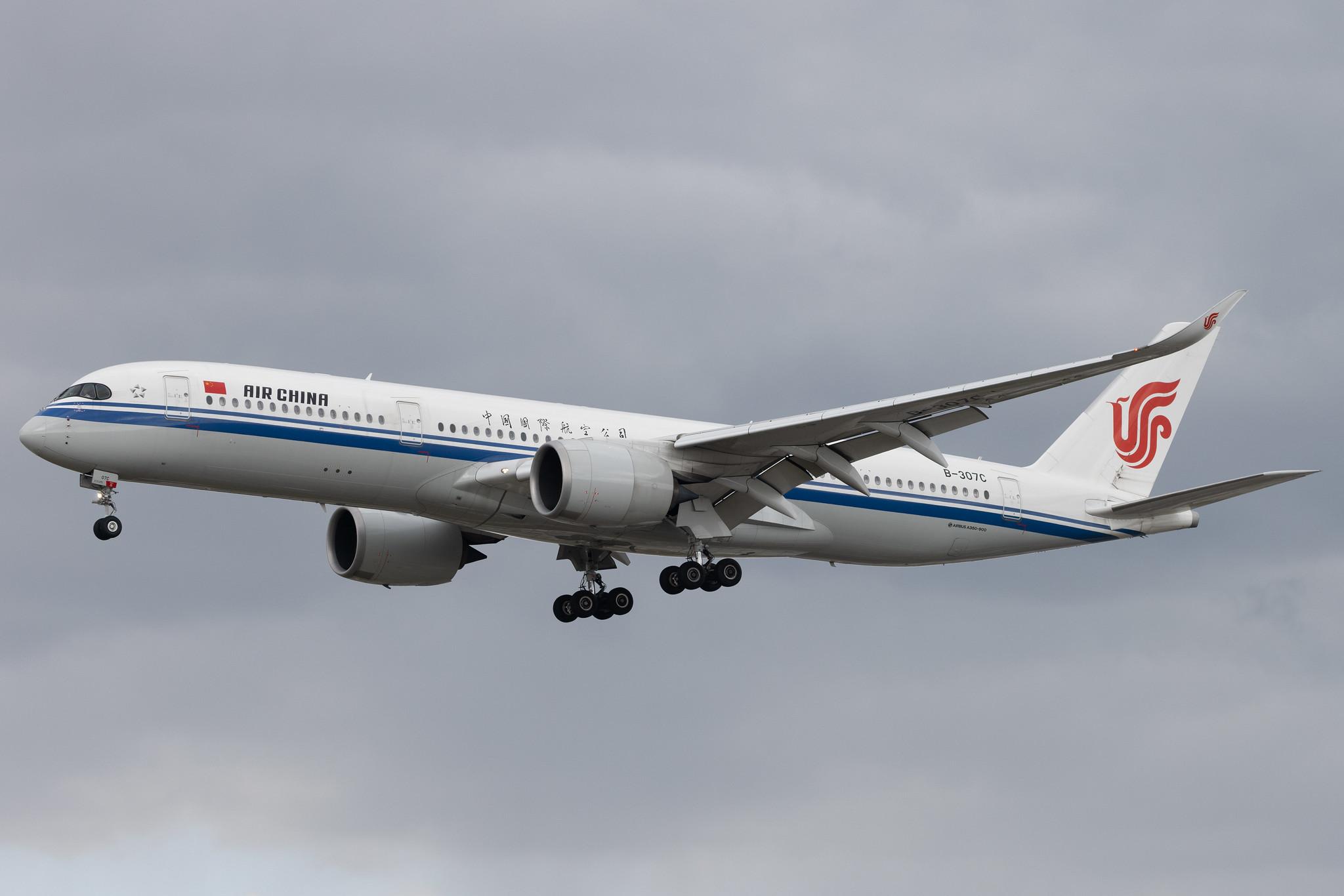 Frankfurt Airport: Air China (CA / CCA) | Airbus A350-941 A359 | B-307C | MSN 284