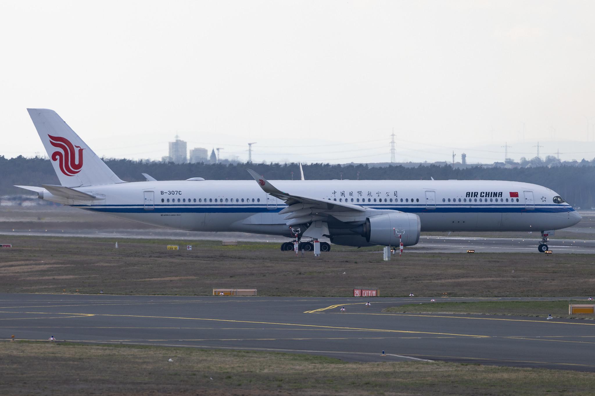 Frankfurt Airport: Air China (CA / CCA) | Airbus A350-941 A359 | B-307C | MSN 284