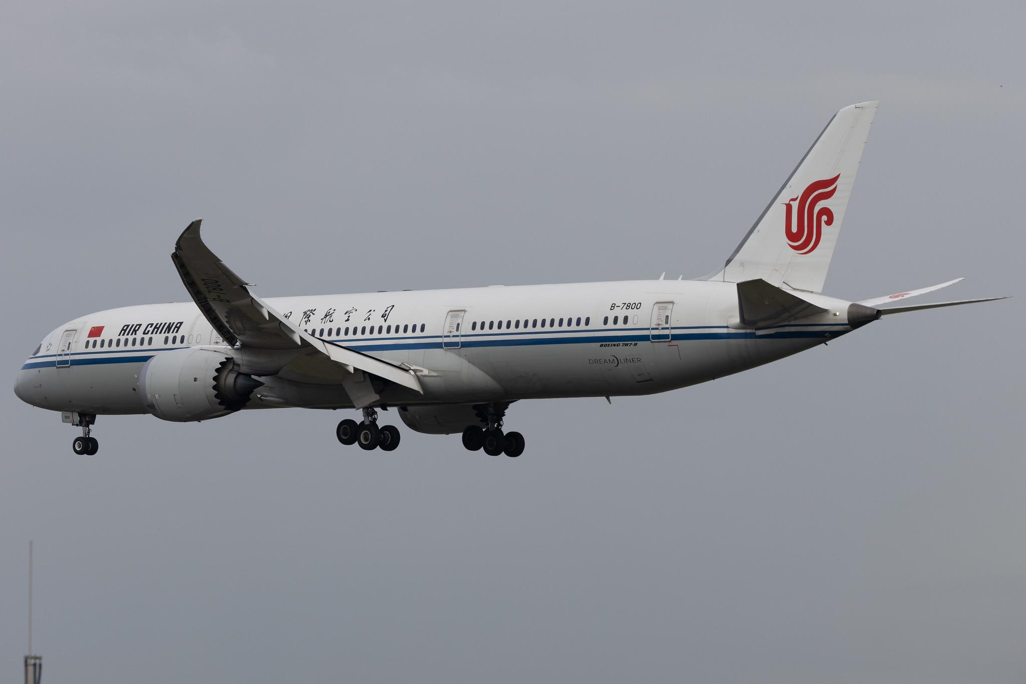 Frankfurt Airport: Air China (CA / CCA) | Boeing 787-9 Dreamliner B789 | B-7800 | MSN 34308