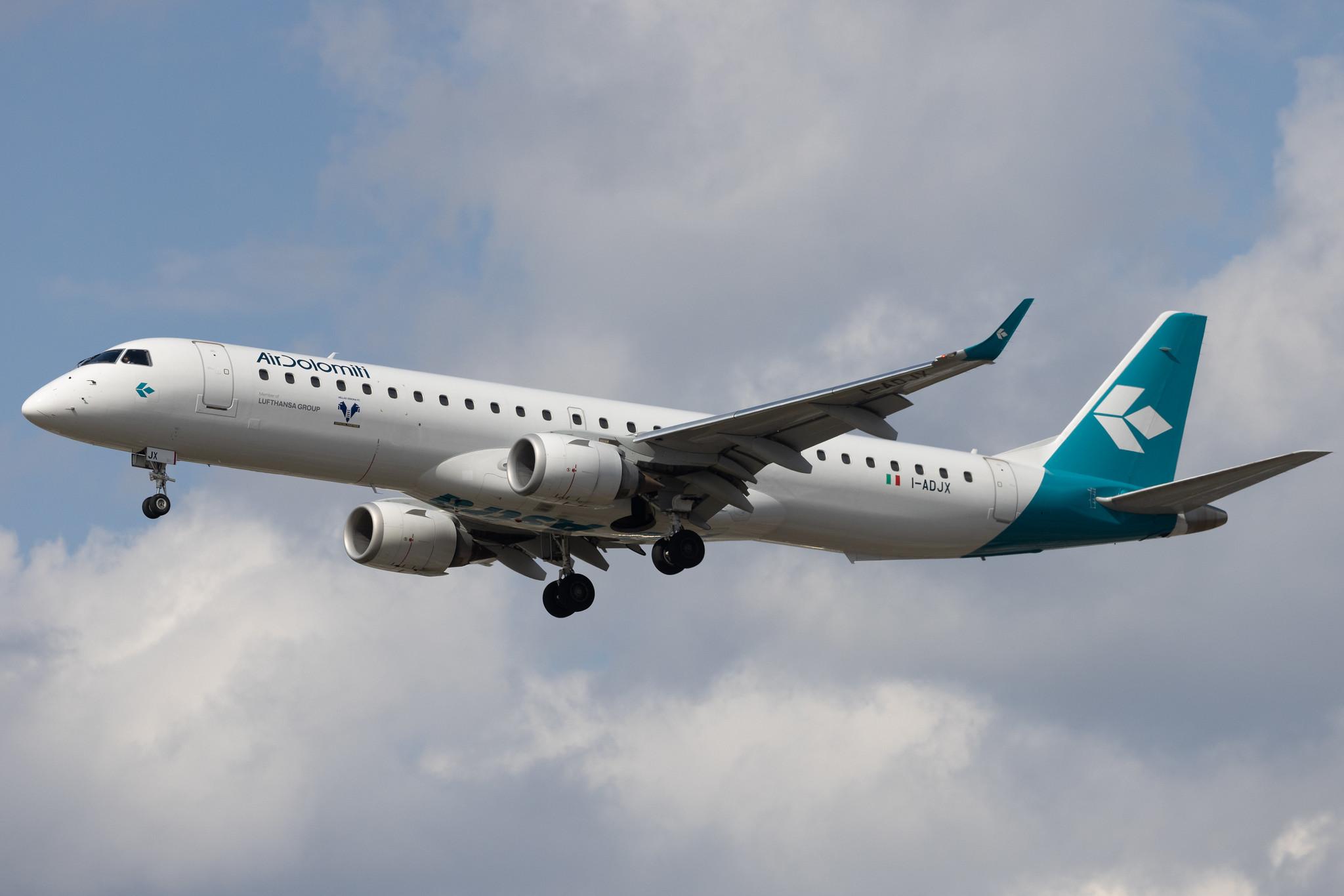 Frankfurt Airport: Air Dolomiti (EN / DLA) | Embraer E195LR E195 | I-ADJX | MSN 19000305