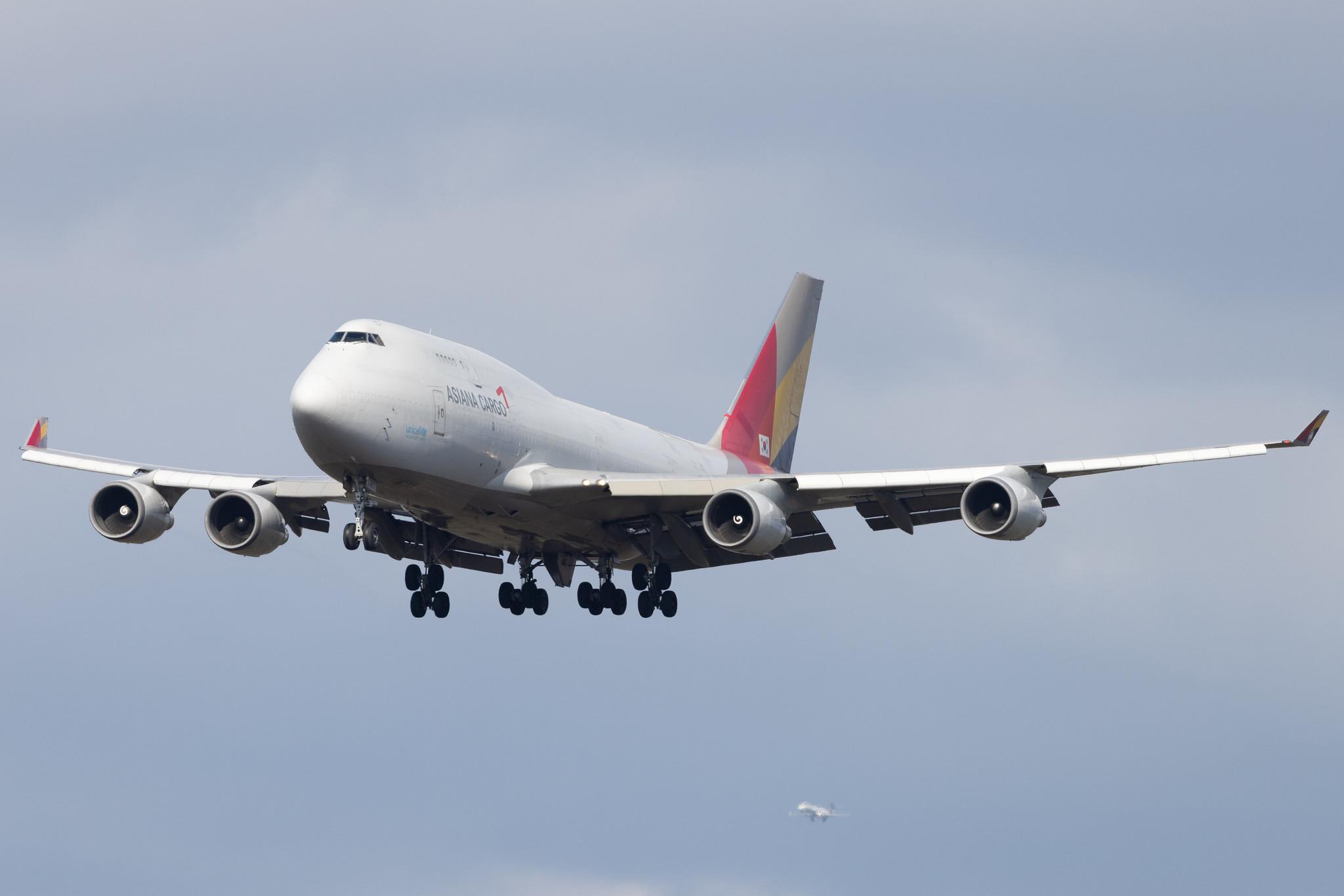 Frankfurt Airport: Asiana Cargo (OZ / AAR) | Boeing 747-48E(BDSF) B744 | HL7413 | MSN 25405