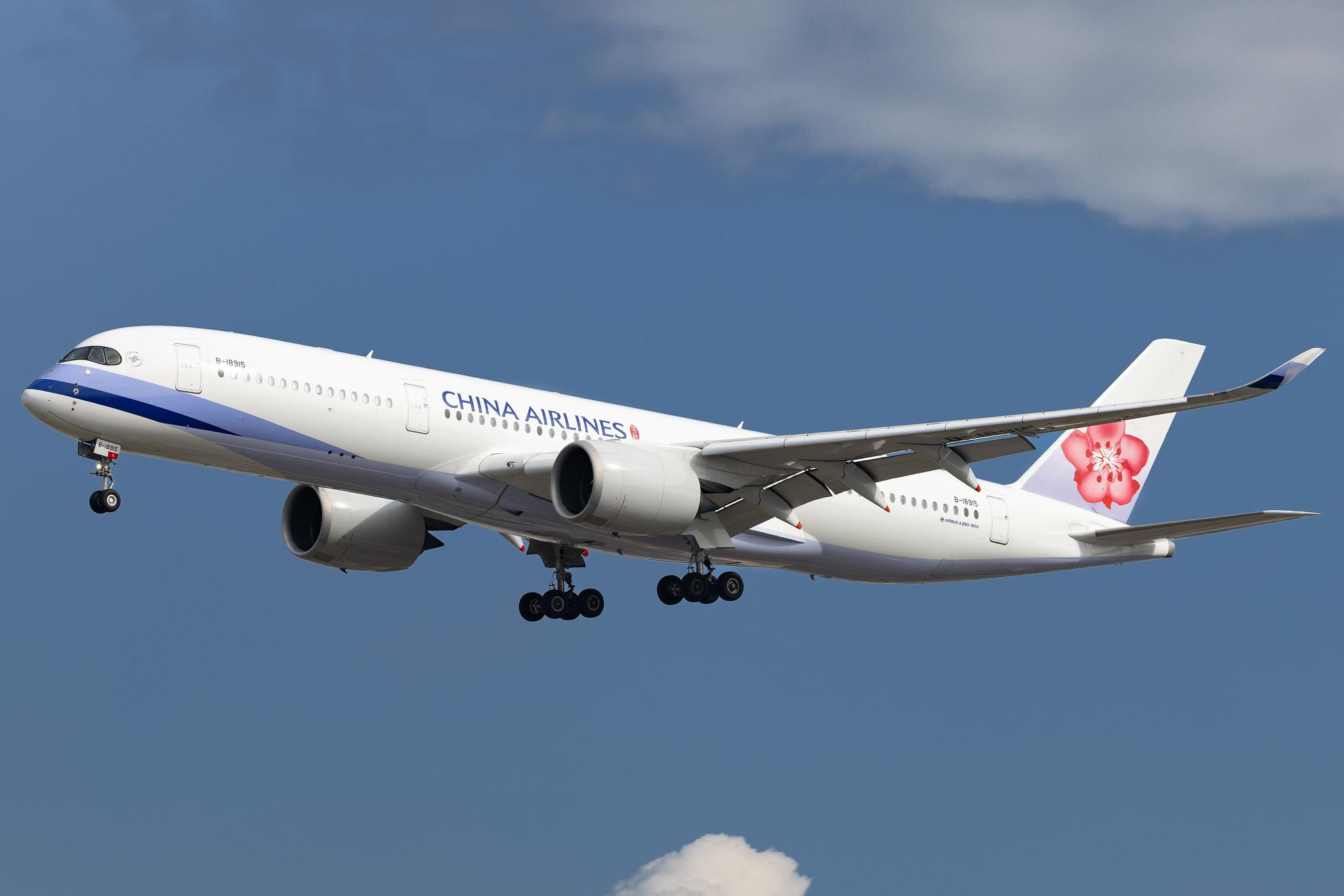 Frankfurt Airport: China Airlines (CI / CAL) | Airbus A350-941 A359 | B-18915 | MSN 179