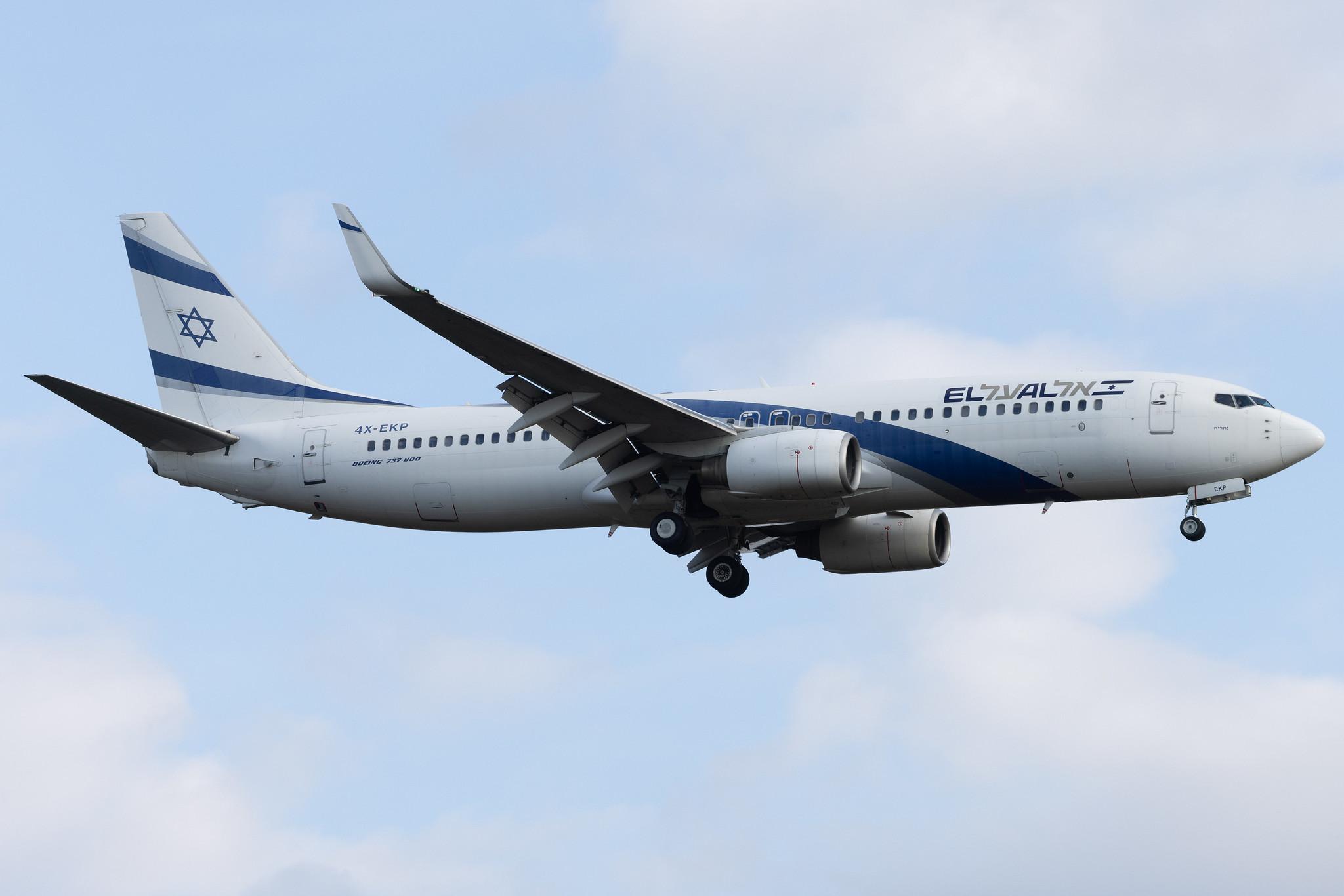 Frankfurt Airport: El Al (LY / ELY) | Boeing 737-8Q8 B738 | 4X-EKP | MSN 30639