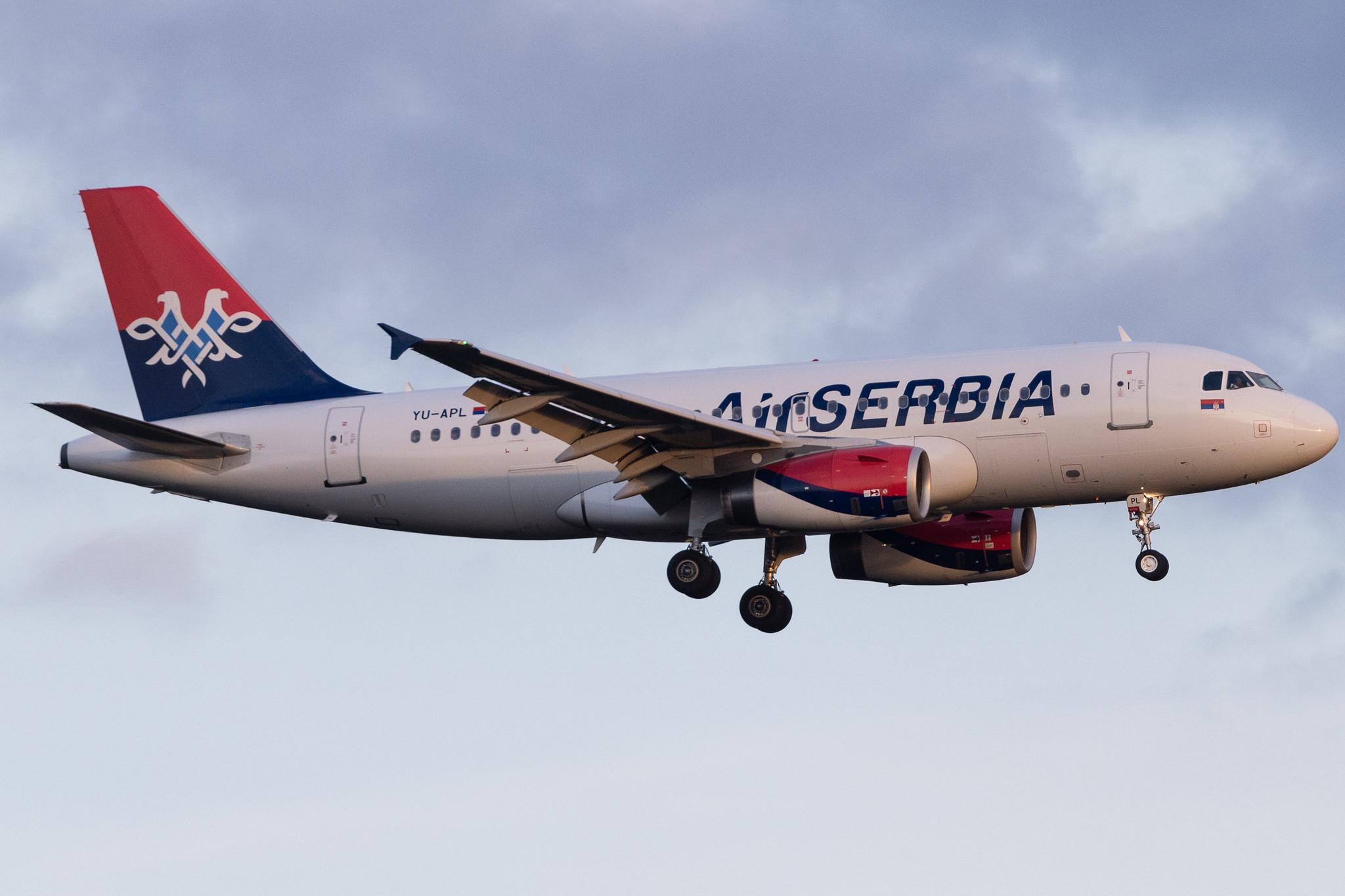 Frankfurt Airport: AirSERBIA (JU / ASL) | Airbus A319-132 A319 | YU-APL | MSN 04282