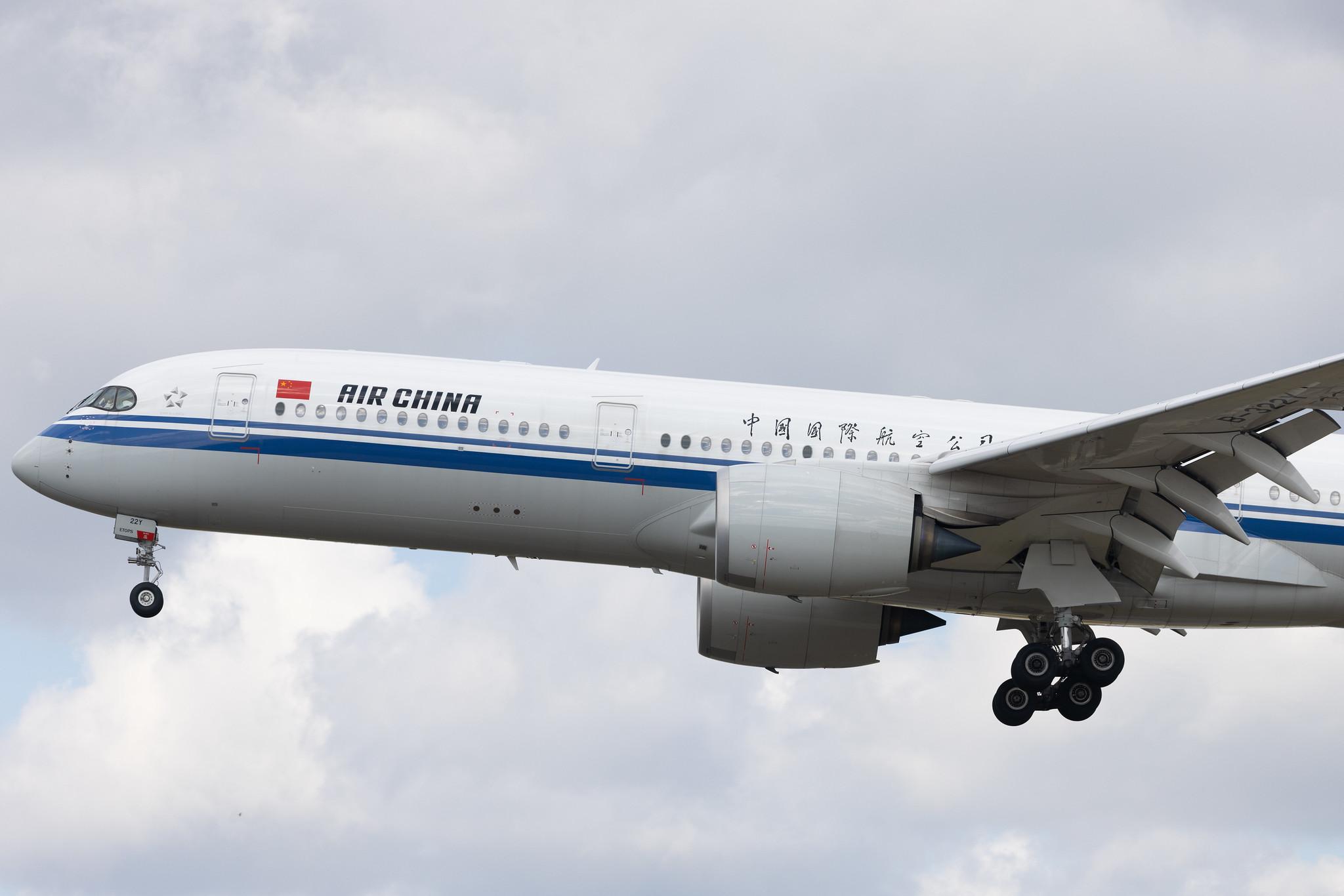 Frankfurt Airport: Air China (CA / CCA) | Airbus A350-941 A359 | B-322Y | MSN 474