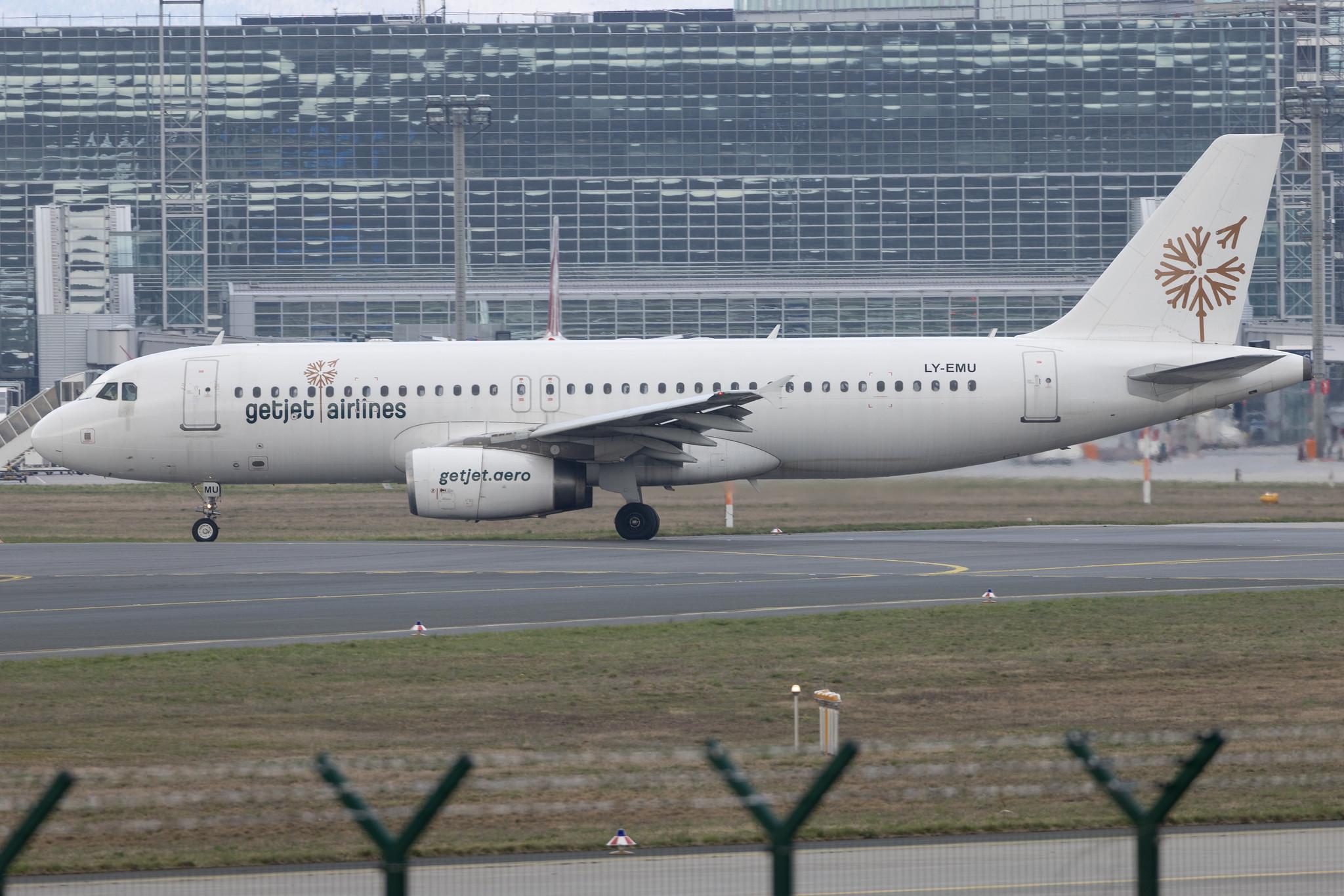 Frankfurt Airport: GetJet Airlines (GW / GJT) | Airbus A320-233 A320 | LY-EMU | MSN 2118