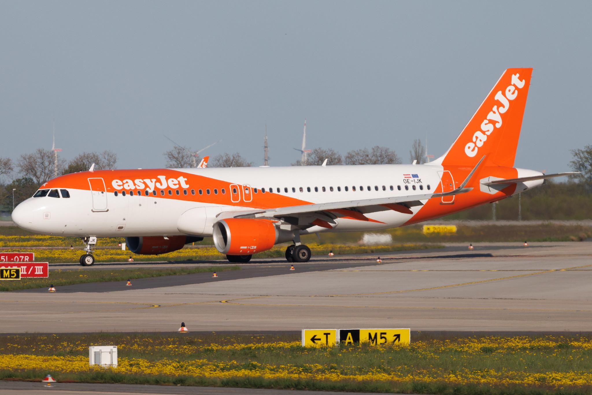 Flughafen Berlin Brandenburg: easyJet (U2 / EZY) | Operator: easyJet Europe | Airbus A320-214 A320 | OE-IJK | MSN 6565