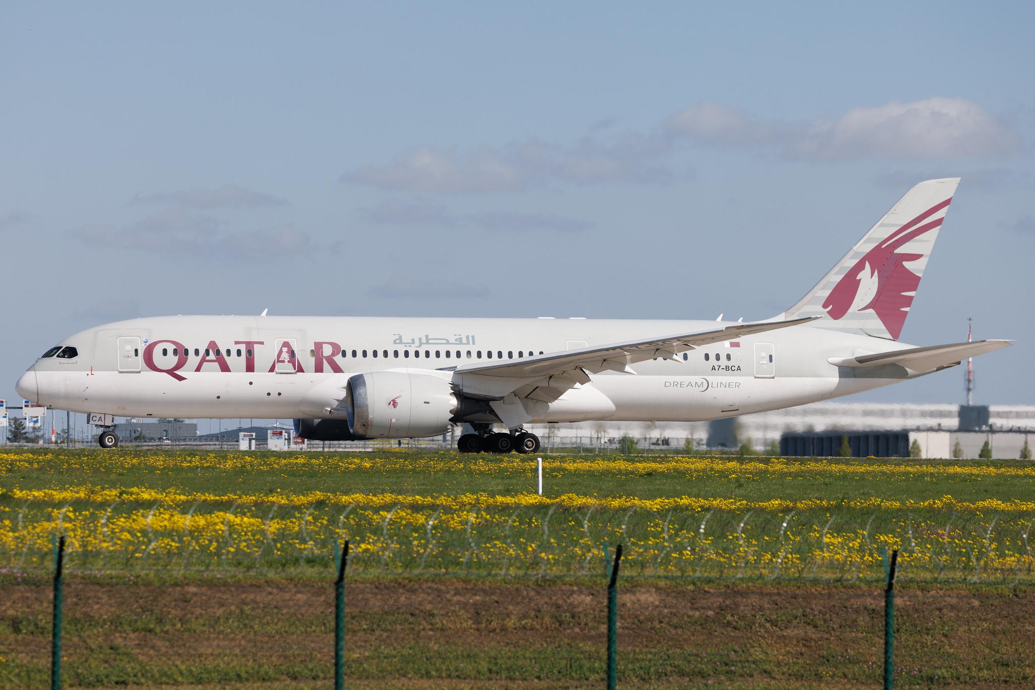Flughafen Berlin Brandenburg: Qatar Airways (QR / QTR) |  Boeing 787-8 Dreamliner B788 | A7-BCA | MSN 38319