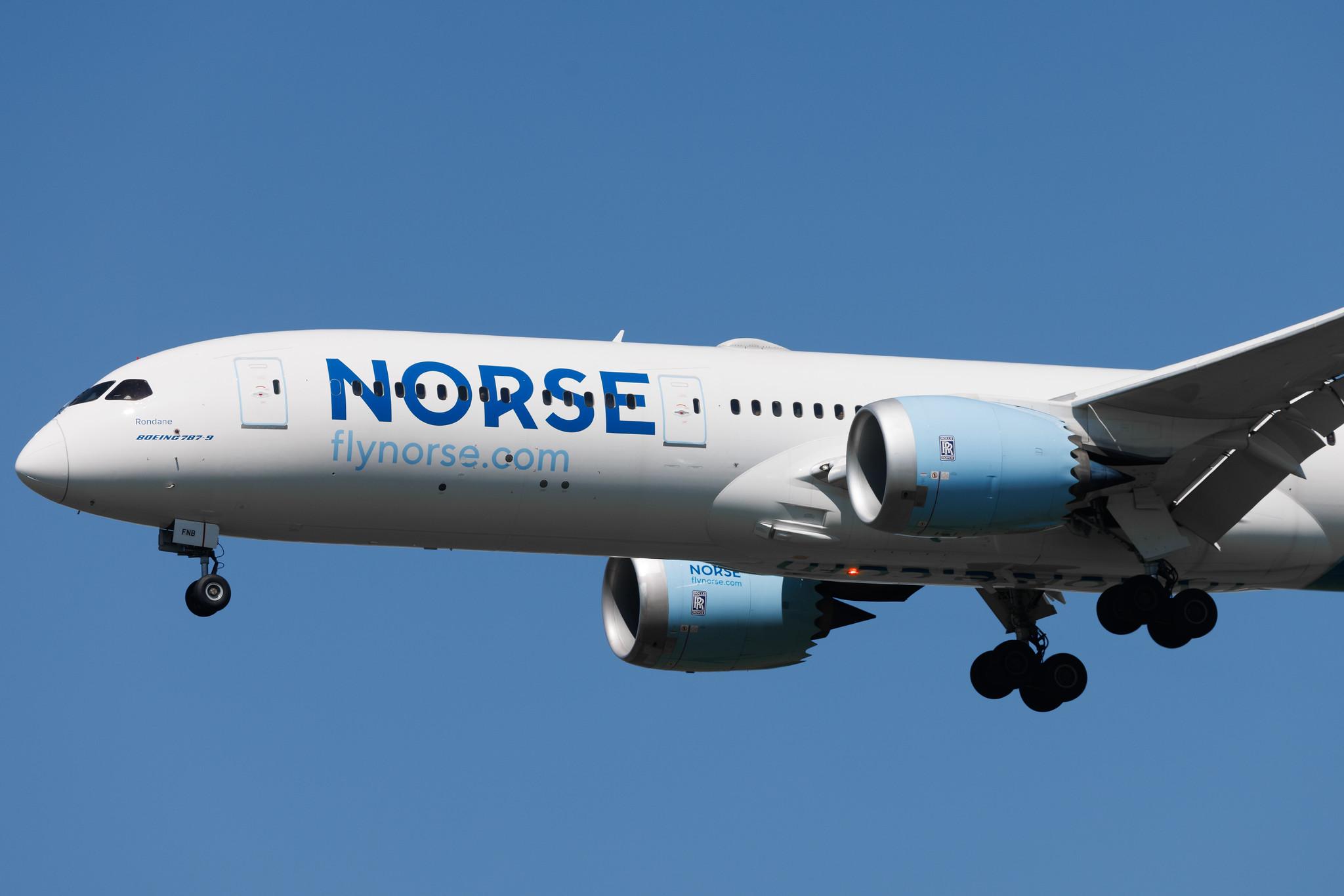 Flughafen Berlin Brandenburg: Norse Atlantic Airways (N0 / NBT) | Boeing 787-9 Dreamliner B789 | LN-FNB | MSN 63346