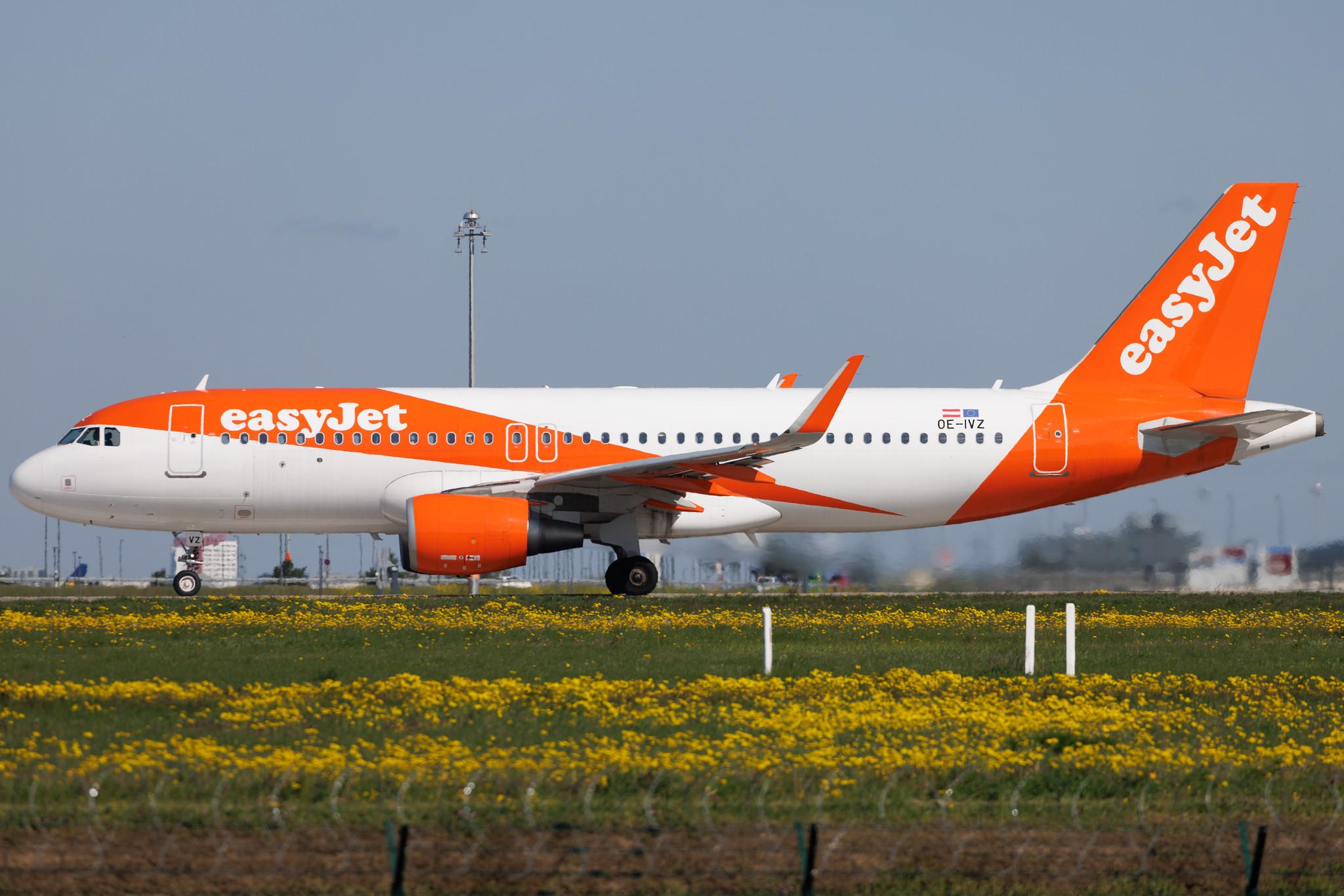 Flughafen Berlin Brandenburg: easyJet (U2 / EZY) | Operator: easyJet Europe |  Airbus A320-214 A320 | OE-IVZ | MSN 6485