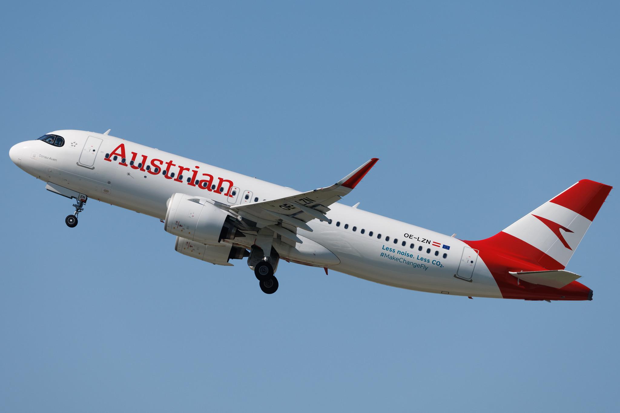 Flughafen Berlin Brandenburg: Austrian Airlines (OS / AUA) | Airbus A320-271N A20N | OE-LZN | MSN 10904