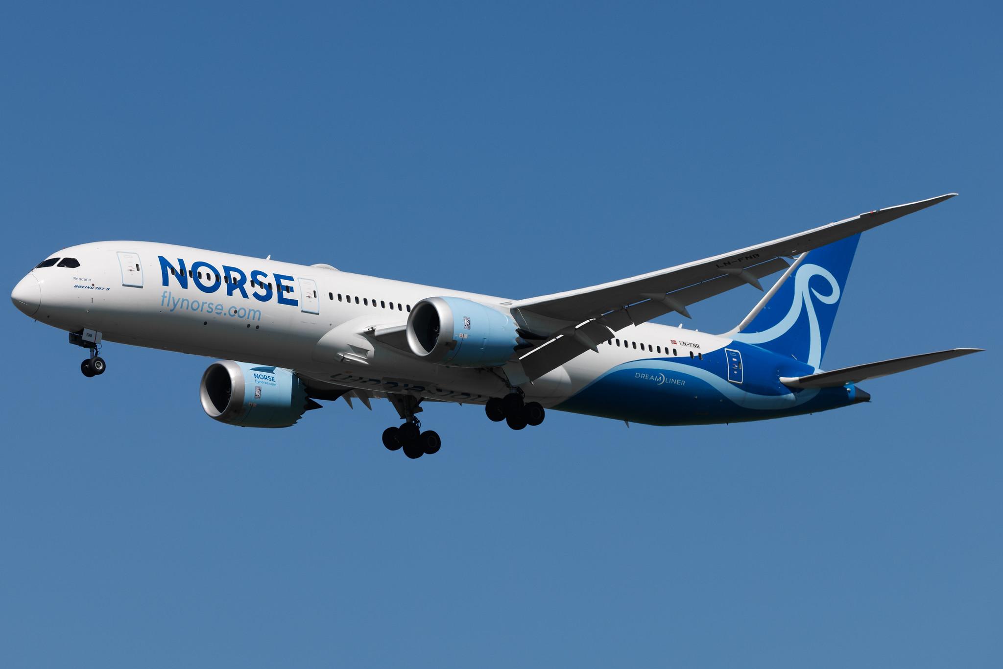 Flughafen Berlin Brandenburg: Norse Atlantic Airways (N0 / NBT) | Boeing 787-9 Dreamliner B789 | LN-FNB | MSN 63346