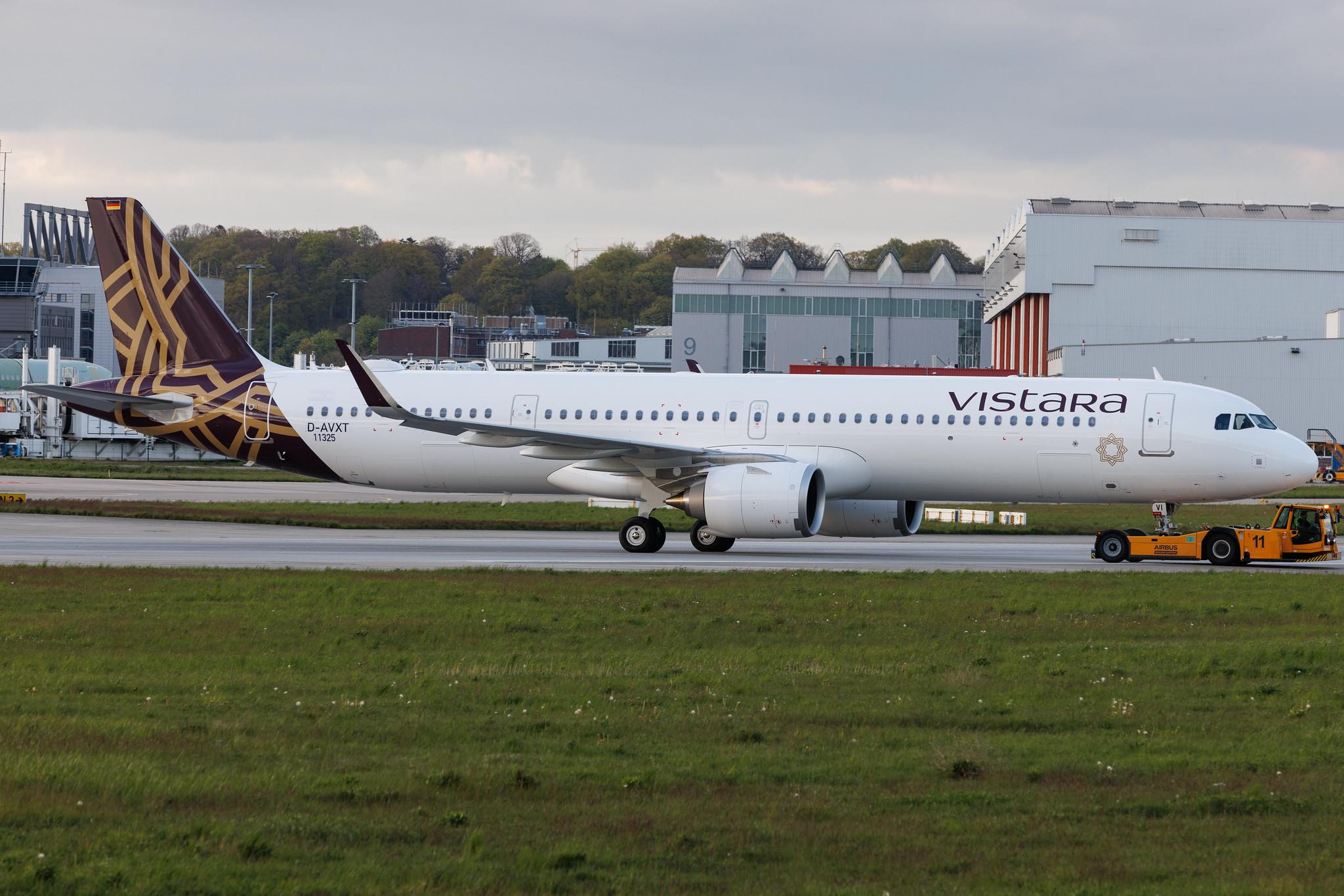 Hamburg Finkenwerder: Vistara (UK / VTI) | Airbus A321-251NX A21N | D-AVXT | VT-TVI | MSN 11325