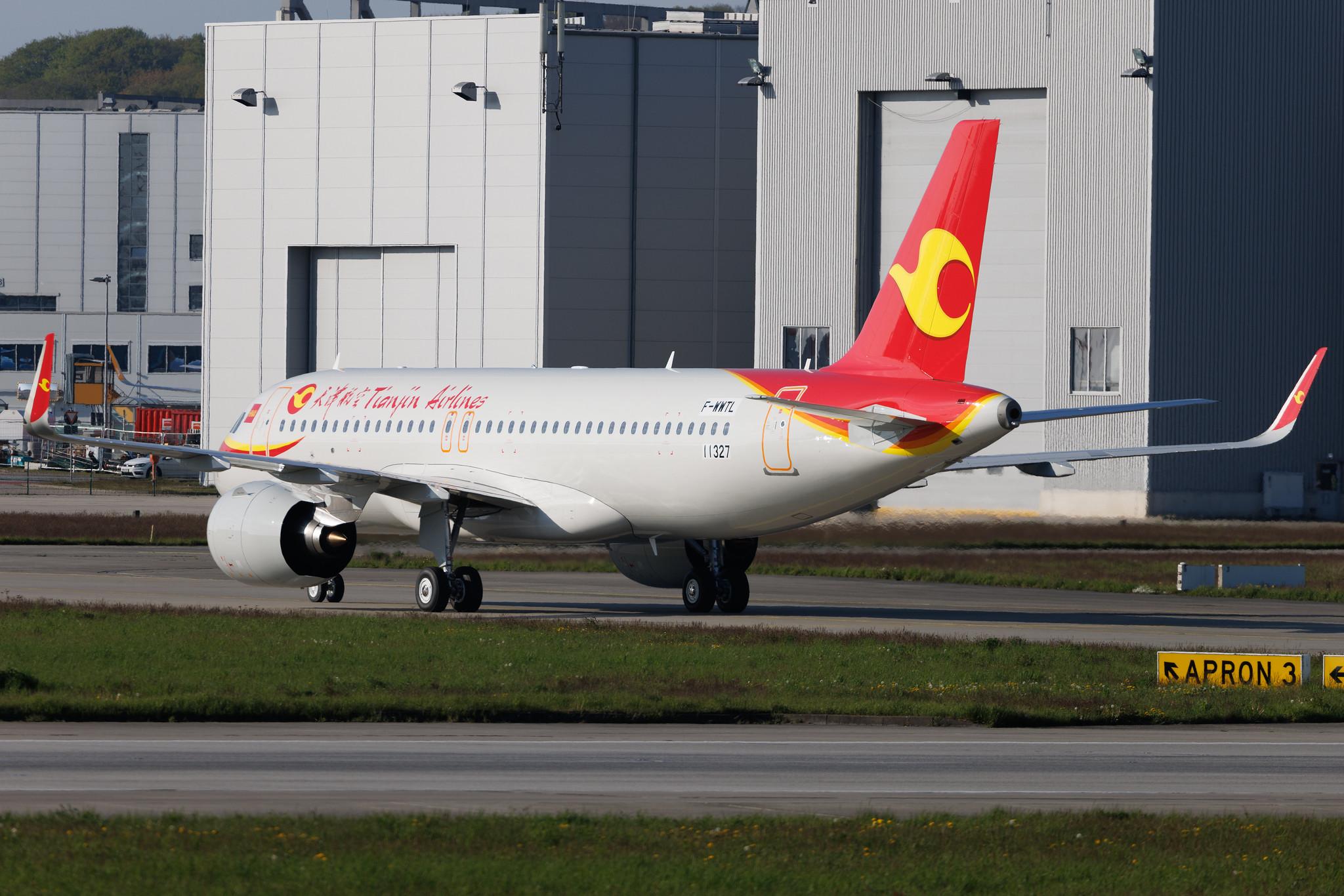 Hamburg Finkenwerder: Tianjin Airlines (GS / GCR) | Airbus A320-271N A20N | F-WWTL | B-32DA | MSN 11327