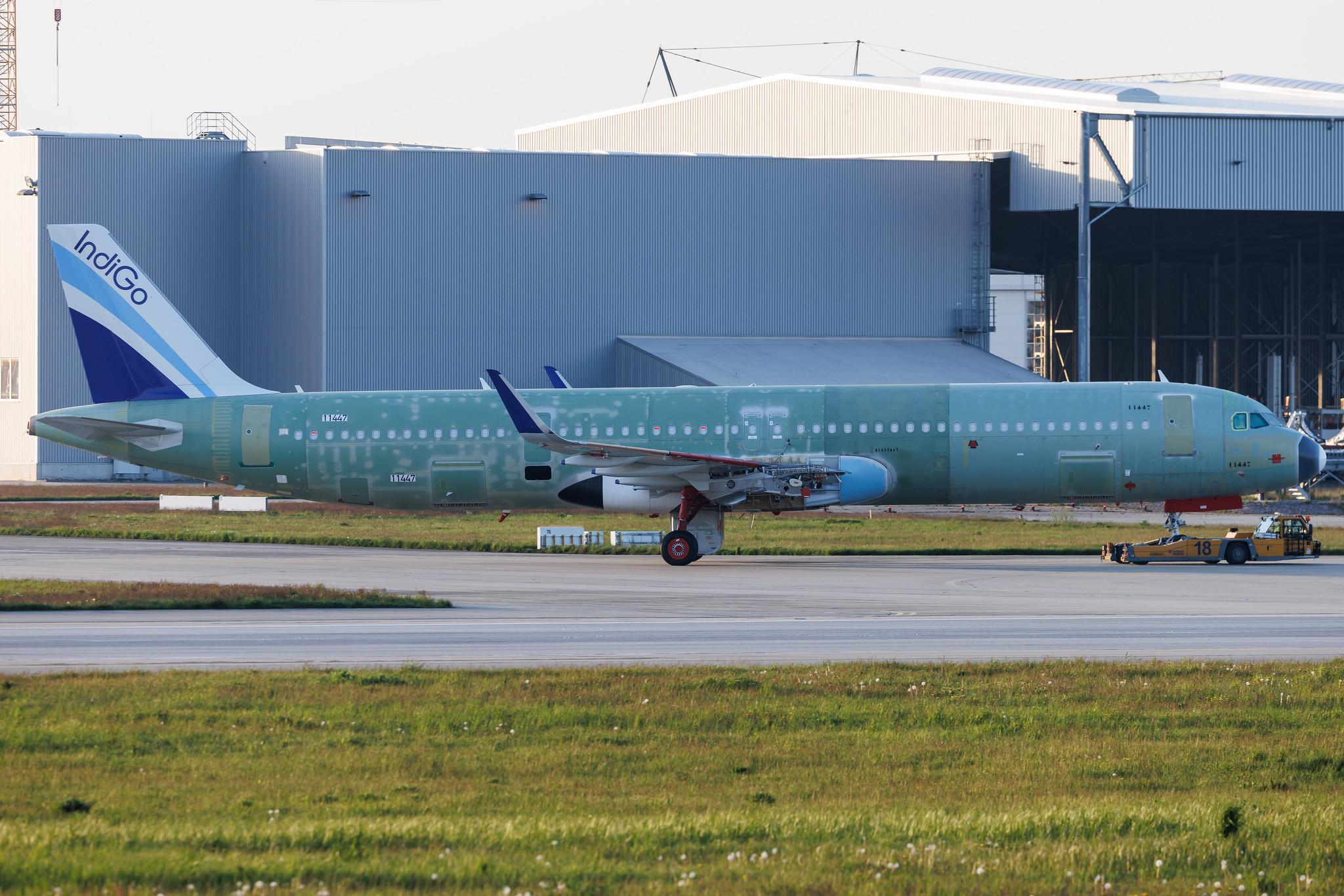Hamburg Finkenwerder: IndiGo (6E / IGO) | Airbus A321-251NX A21N | D- | VT- | MSN 11447