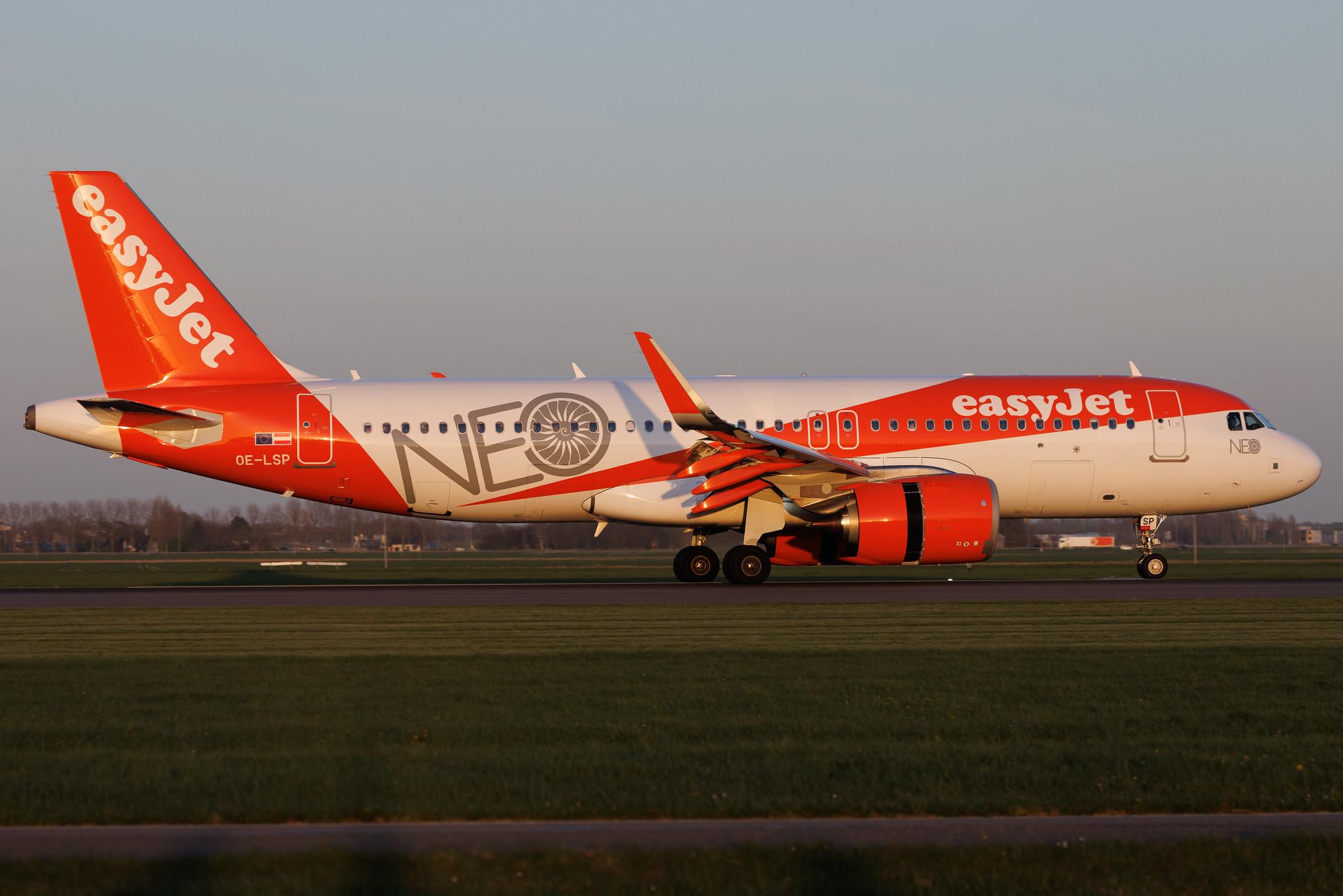 Amsterdam Schiphol: easyJet (U2 / EZY) | Livery: NEO Livery | Operator: easyJet Europe | Airbus A320-251N A20N | OE-LSP | MSN 11244