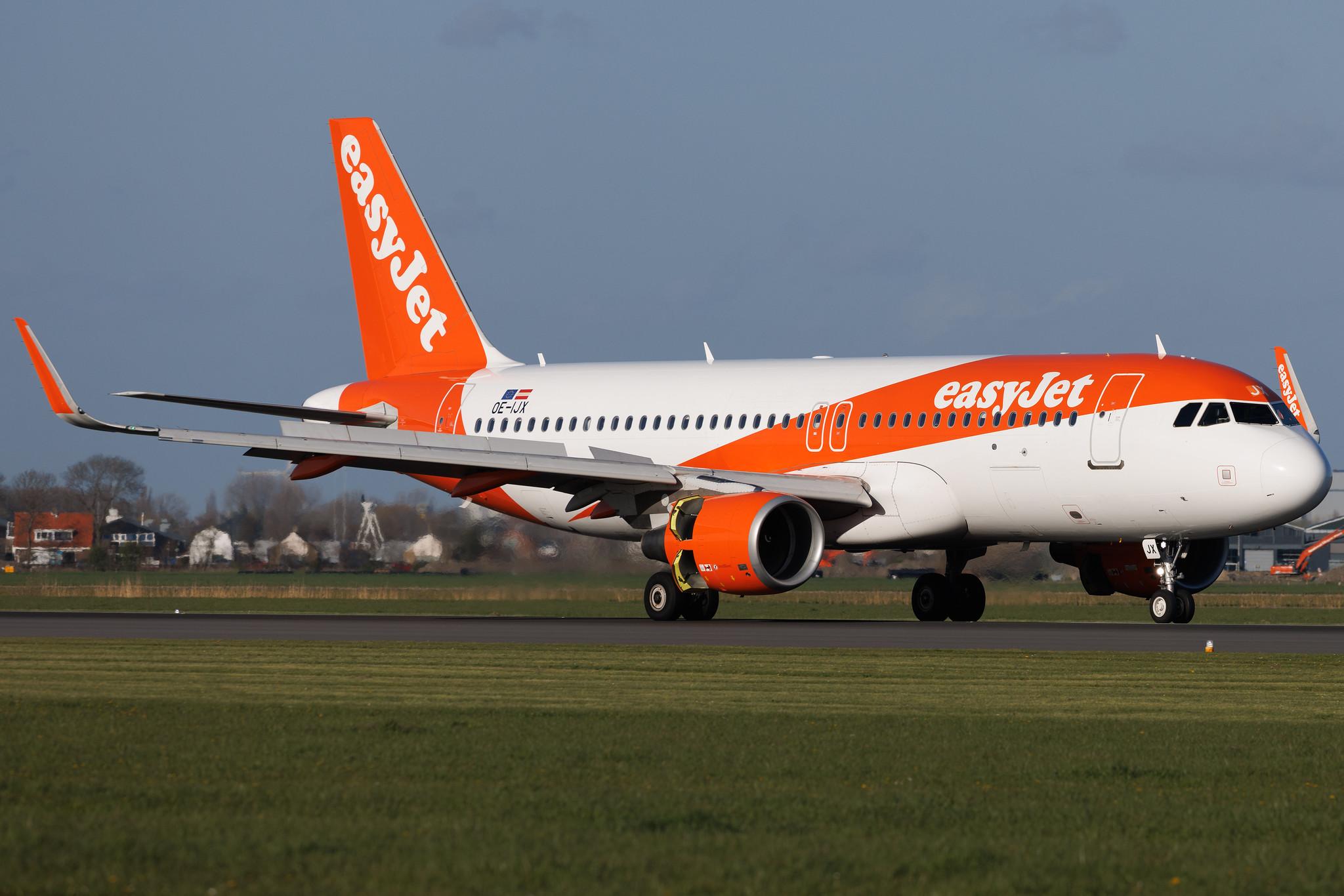 Amsterdam Schiphol: easyJet (U2 / EZY) | Operator: easyJet Europe | Airbus A320-214 A320 | OE-IJX | MSN 7549
