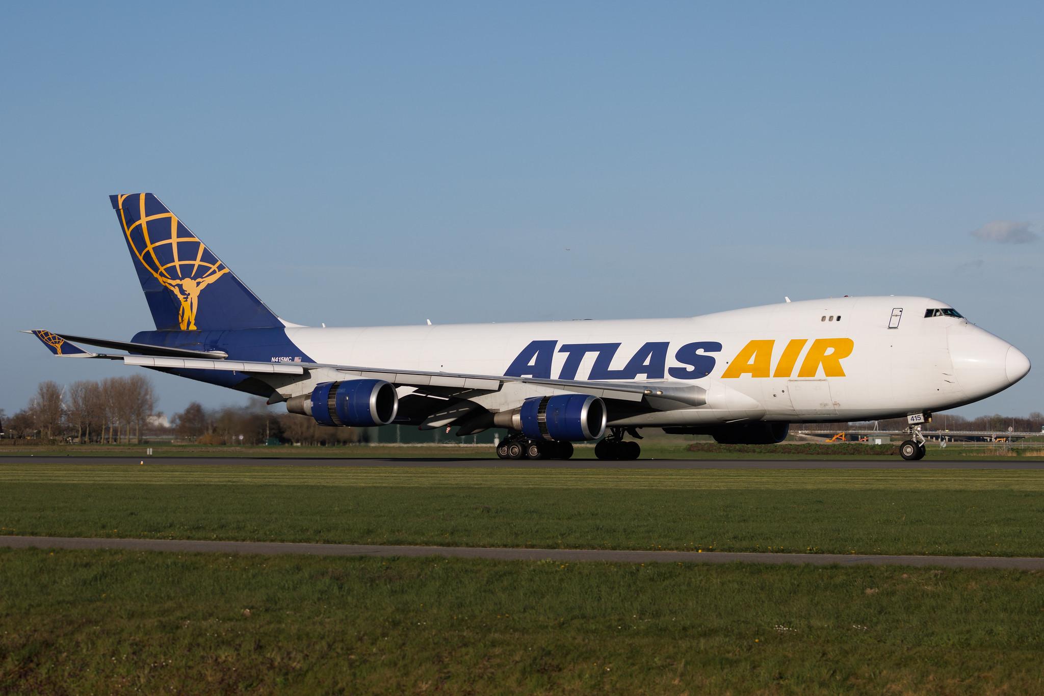 Amsterdam Schiphol: Atlas Air (5Y / GTI) | Boeing 747-47U(F) B744 | N415MC | MSN 32837