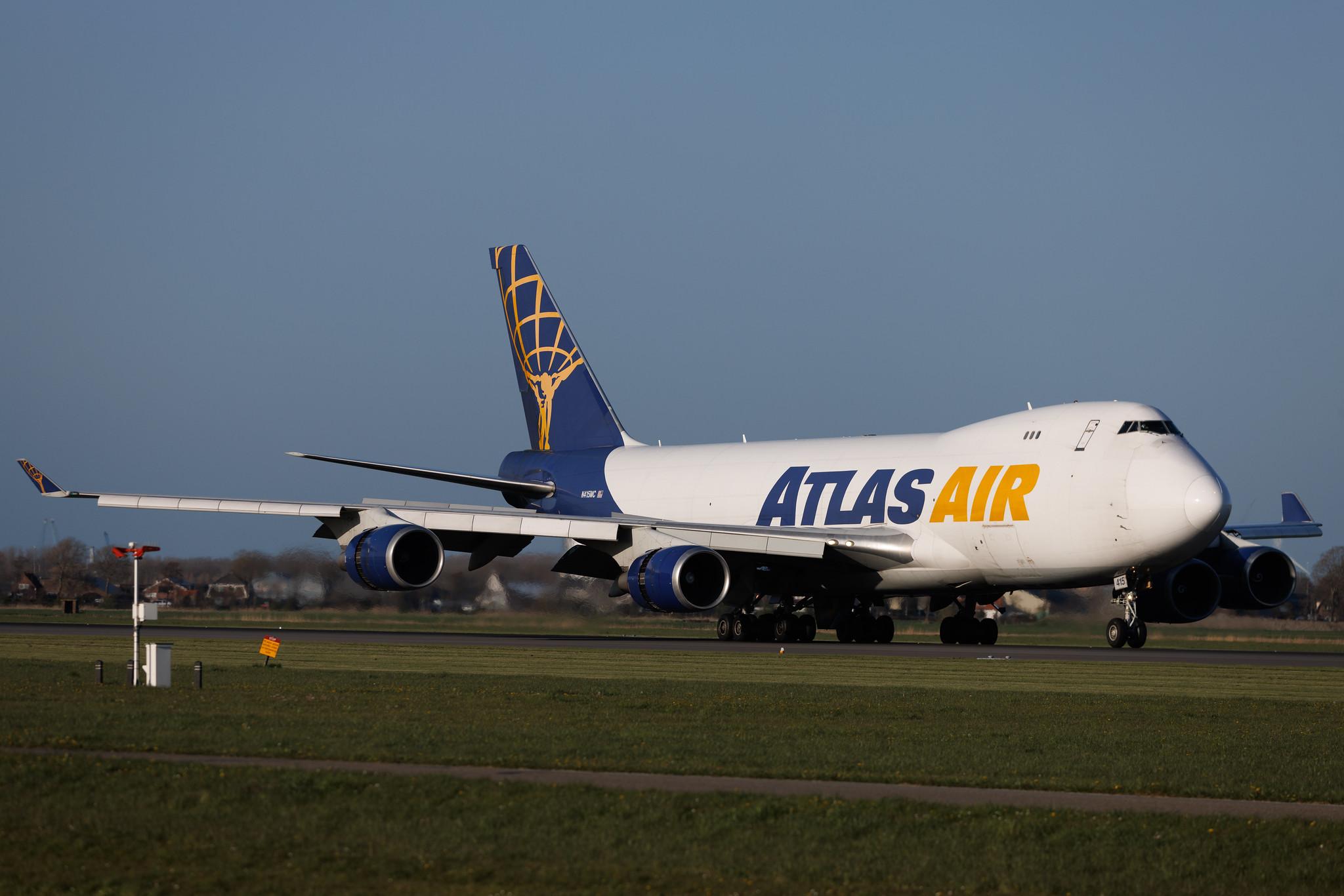 Amsterdam Schiphol: Atlas Air (5Y / GTI) | Boeing 747-47U(F) B744 | N415MC | MSN 32837