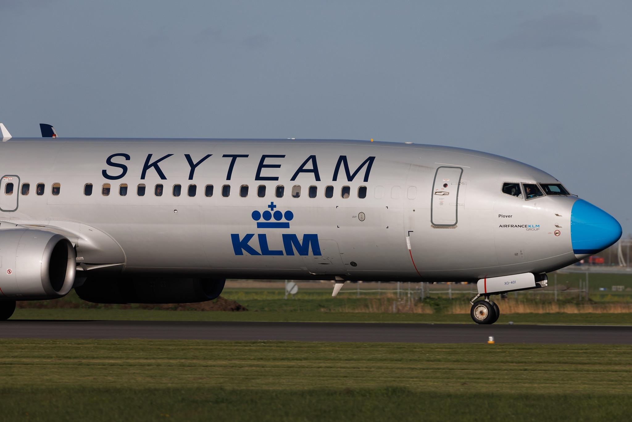 Amsterdam Schiphol: KLM (KL / KLM) | Livery: SkyTeam Livery | Boeing 737-9K2 B739 | PH-BXO | MSN 29599