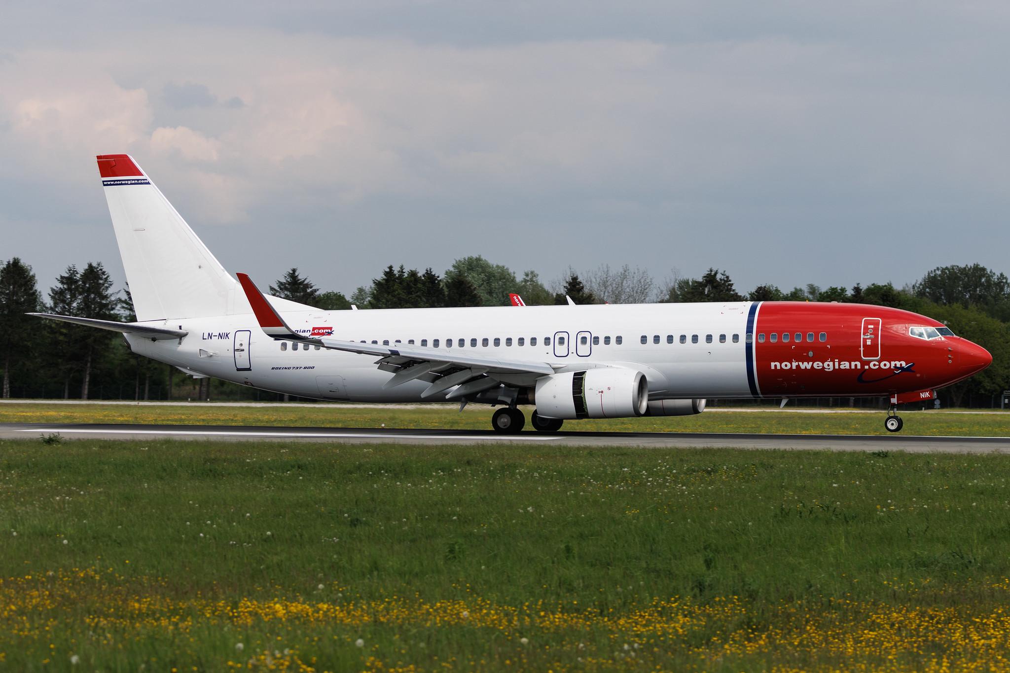 Hamburg Airport: Norwegian (DY / NOZ) | Boeing 737-8FZ B738 | LN-NIK | MSN 29659