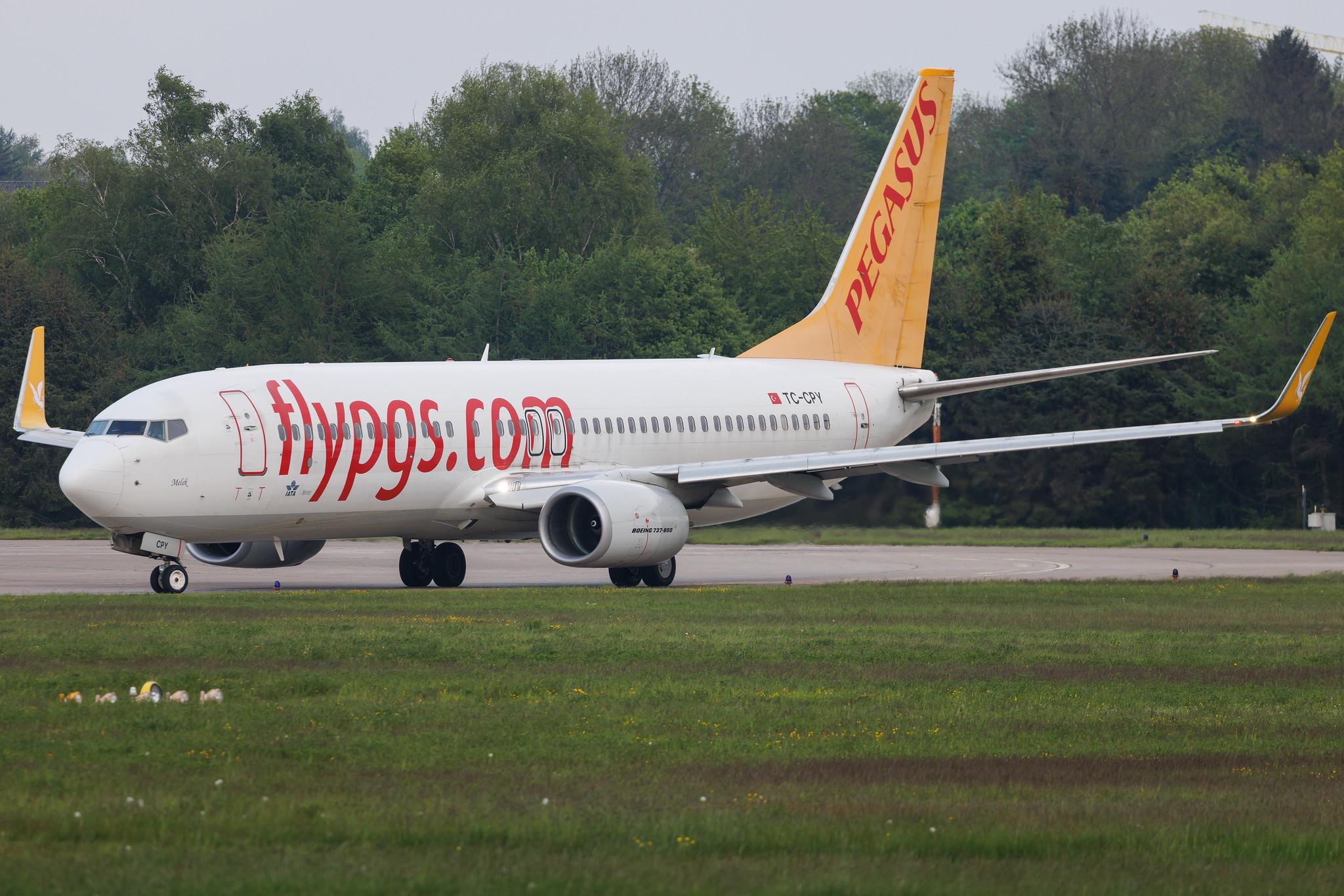Hamburg Airport: Pegasus Airlines (PC / PGT) | Boeing 737-8H6 B738 | TC-CPY | MSN 41767