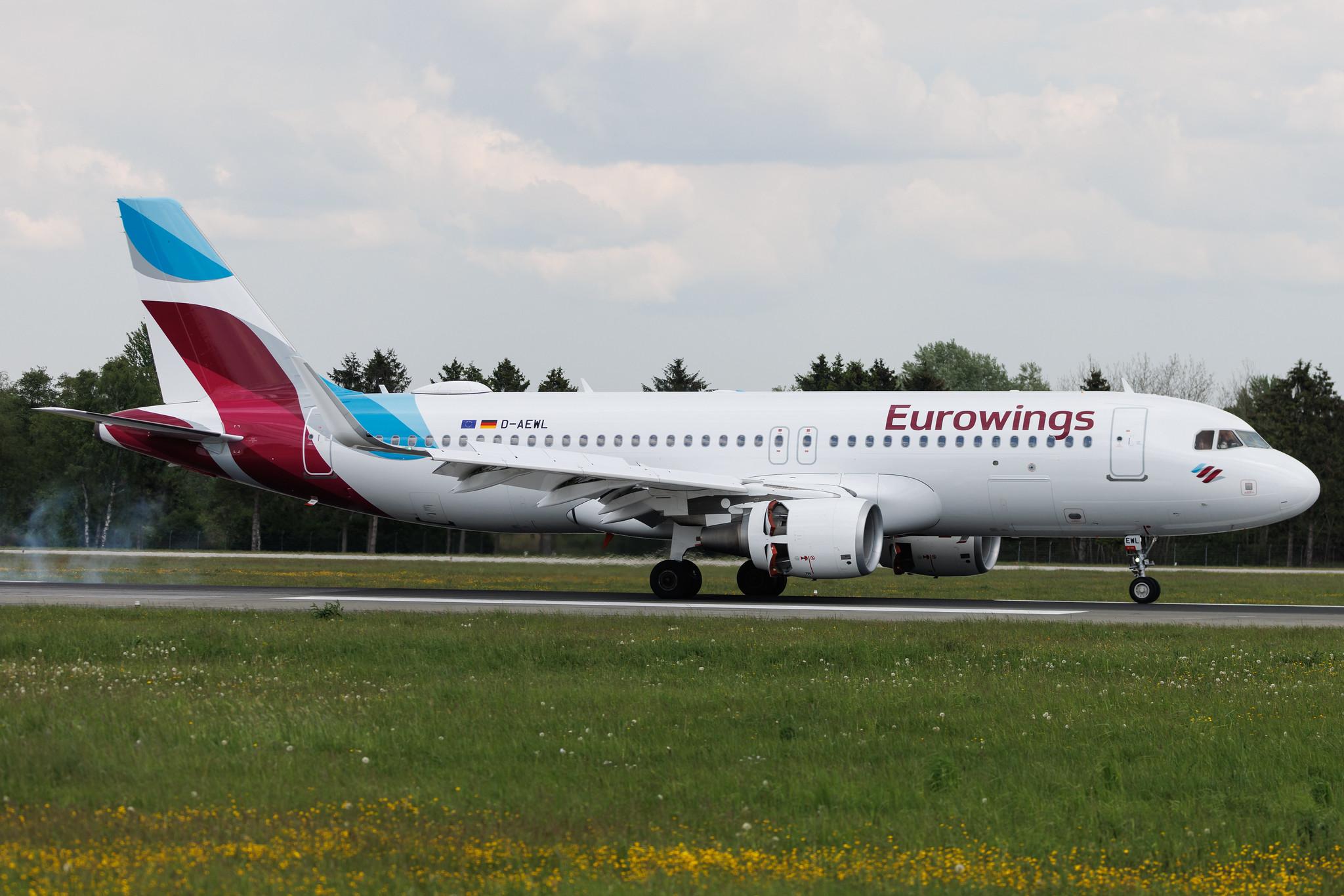Hamburg Airport: Eurowings (EW / EWG) | Airbus A320-214 A320 | D-AEWL | MSN 7263