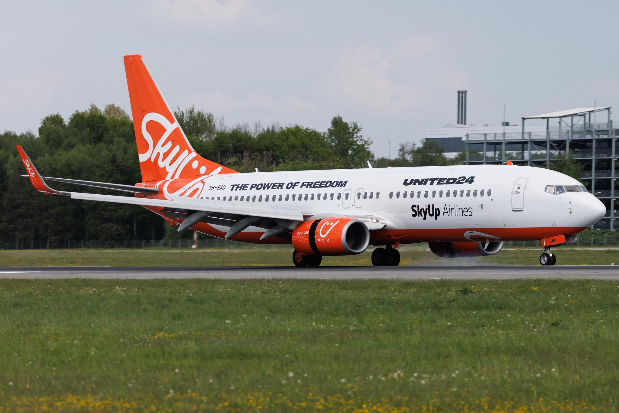 Hamburg Airport: SkyUp Airlines (PQ / SQP) | Operator: SkyUp Europe | Boeing 737-8KN B738 | 9H-SAU | MSN 40249