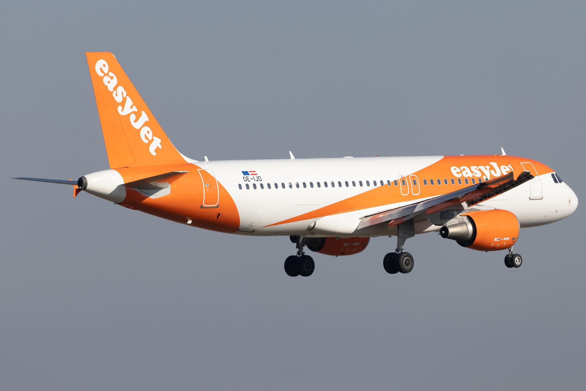 Flughafen Berlin Brandenburg: easyJet (U2 / EZY) | Operator: easyJet Europe | Airbus A320-214 A320 | OE-IJO | MSN 3922