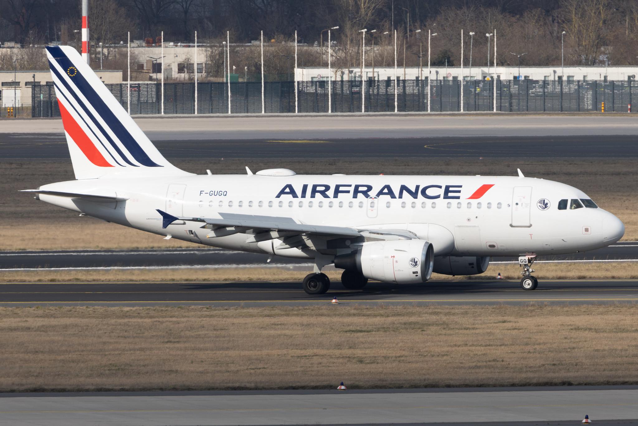 Flughafen Berlin Brandenburg: Air France (AF / AFR) | Airbus A318-111 A318 | F-GUGQ | MSN 2972