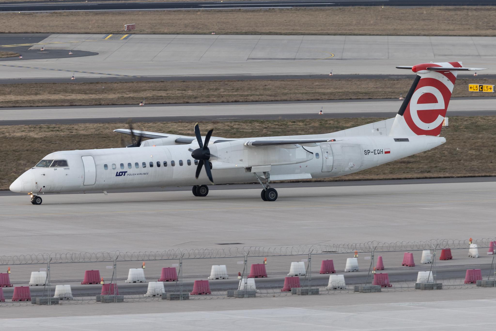 Flughafen Berlin Brandenburg: LOT (LO / LOT) | De Havilland Canada Dash 8-400 DH8D | SP-EQH | MSN 4424