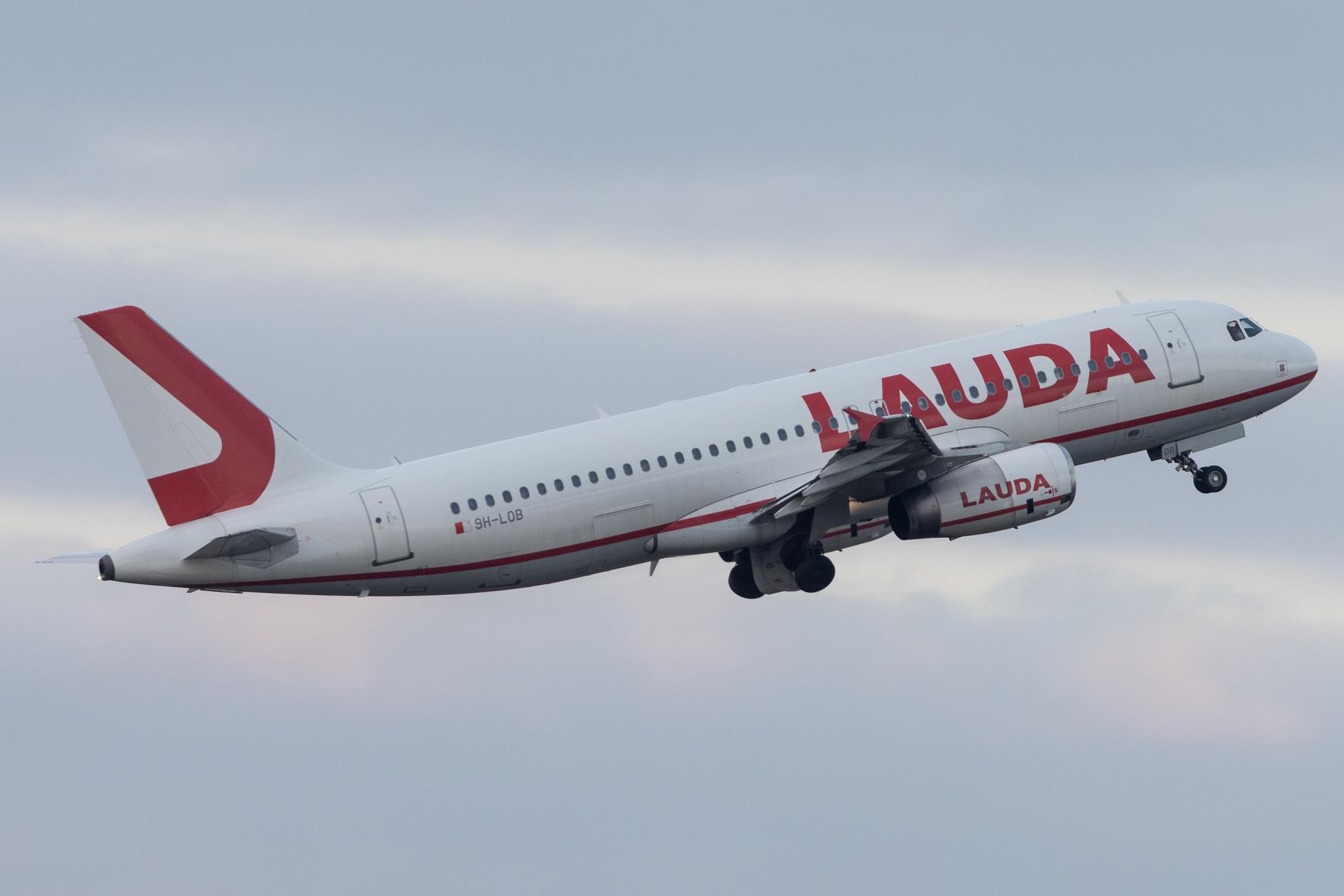 Flughafen Berlin Brandenburg: Lauda Europe (LW / LDA) | Airbus A320-232 A320 | 9H-LOB | MSN 02928