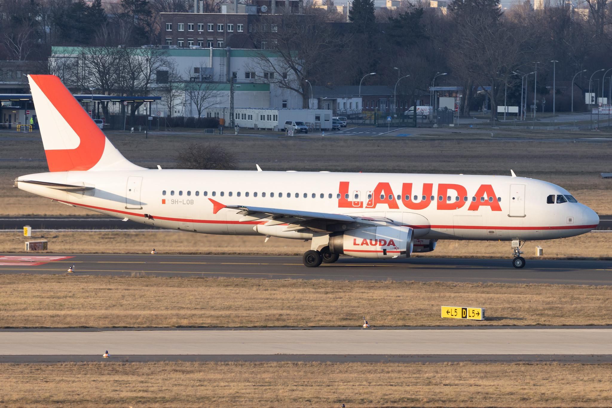 Flughafen Berlin Brandenburg: Lauda Europe (LW / LDA) | Airbus A320-232 A320 | 9H-LOB | MSN 02928