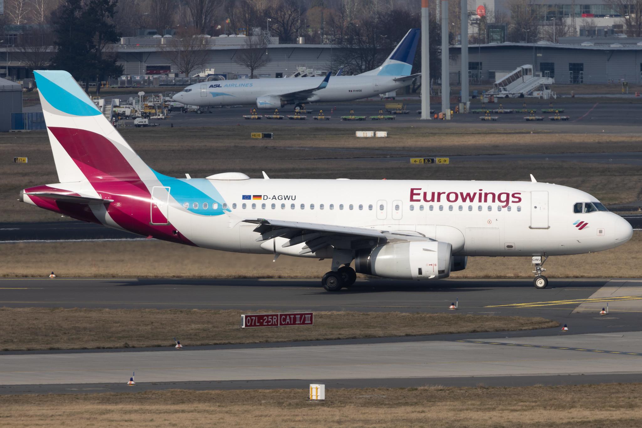 Flughafen Berlin Brandenburg: Eurowings (EW / EWG) | Airbus A319-132 A319 | D-AGWU | MSN 5457