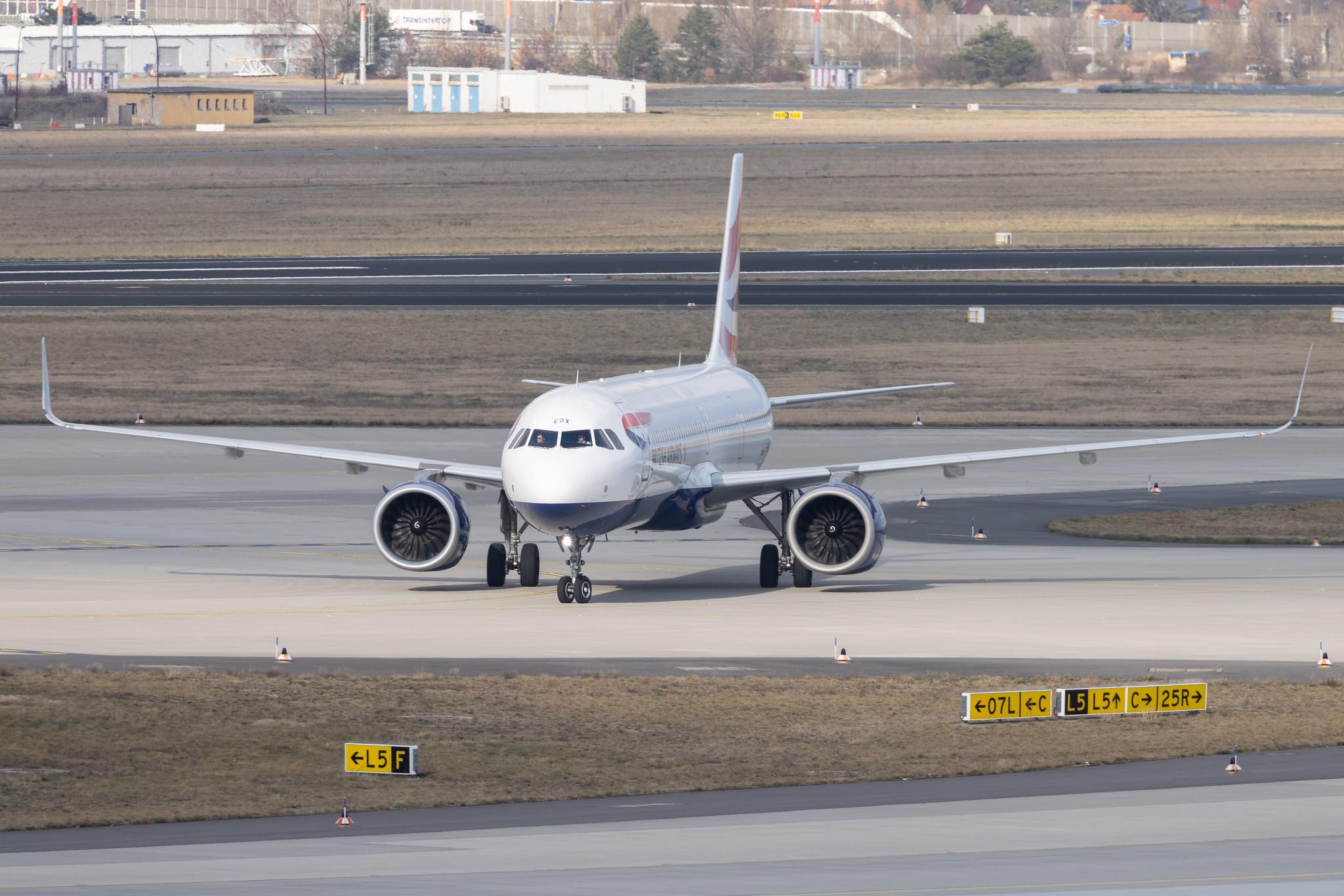 Flughafen Berlin Brandenburg: British Airways (BA / BAW) | Airbus A321-251NX A21N | G-NEOX | MSN 9162