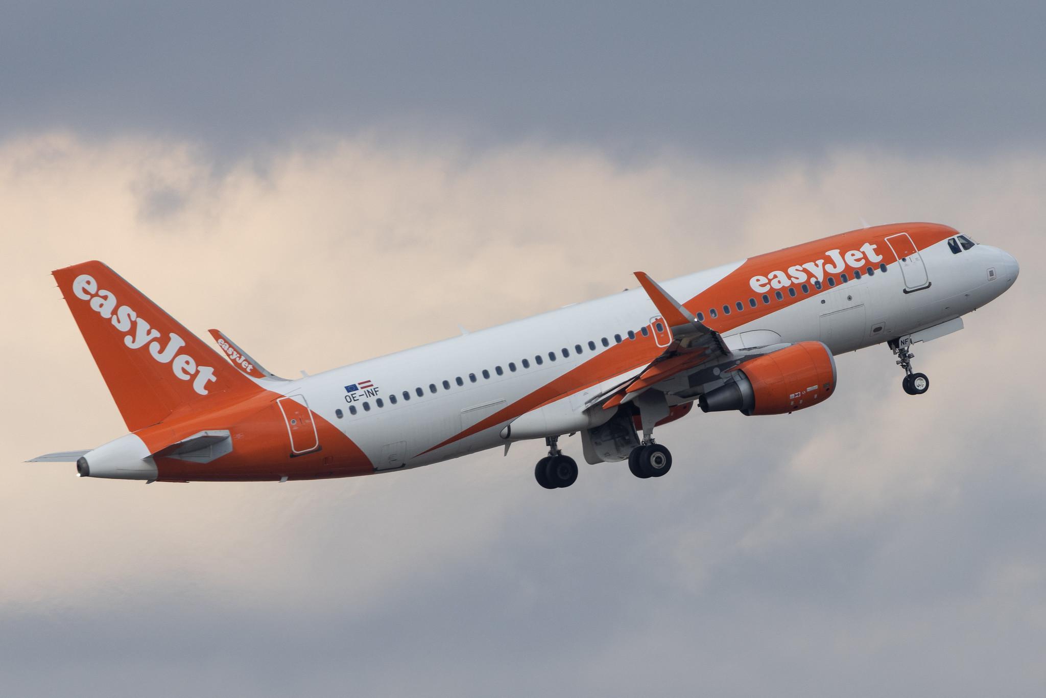 Flughafen Berlin Brandenburg: easyJet (U2 / EZY) | Operator: easyJet Europe | A320 | OE-INF | MSN 7785