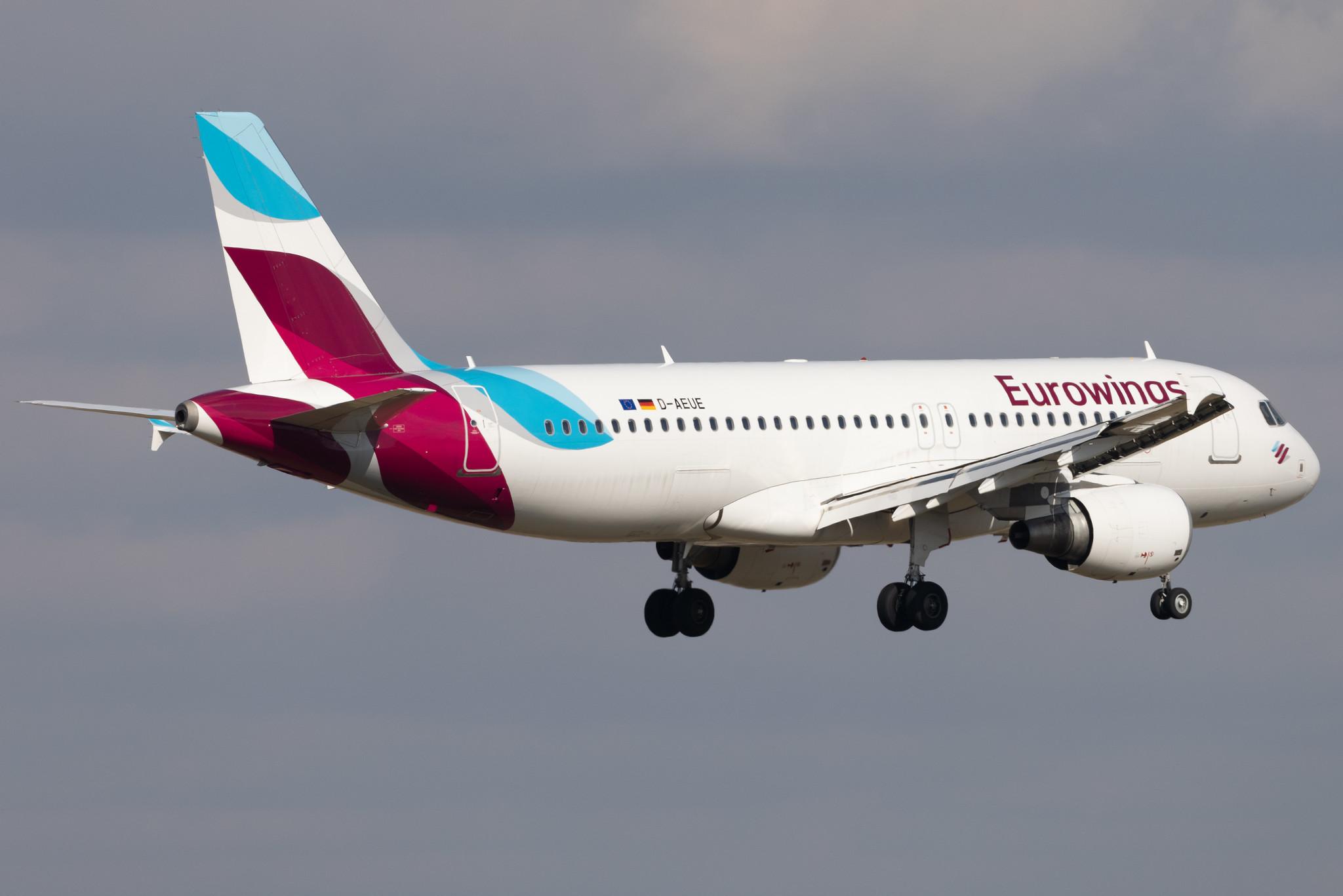 Flughafen Berlin Brandenburg: Eurowings (EW / EWG) | Operator: Eurowings Europe | Airbus A320-214 A320 | D-AEUE | MSN 4161