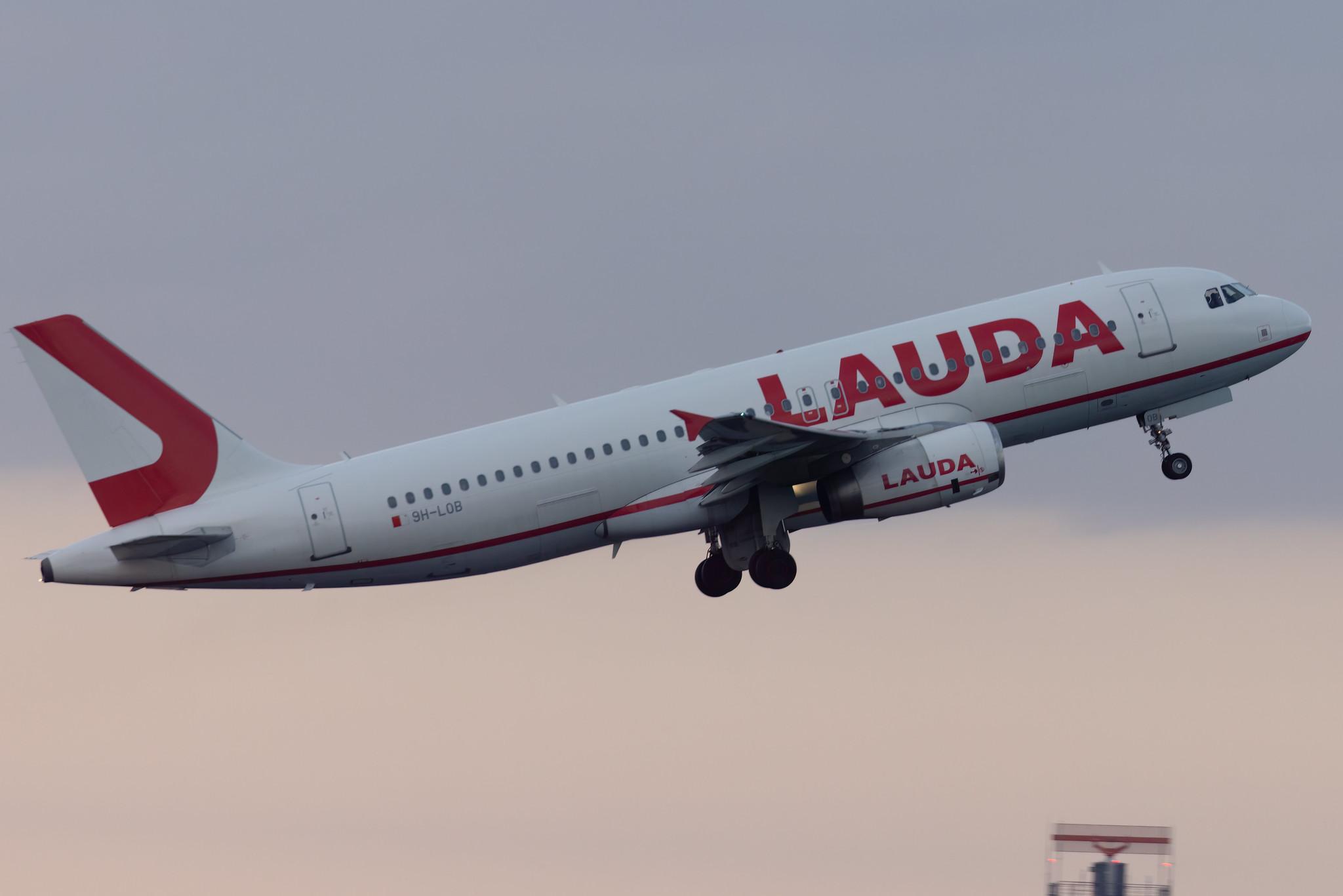 Flughafen Berlin Brandenburg: Lauda Europe (LW / LDA) | Airbus A320-232 A320 | 9H-LOB | MSN 02928