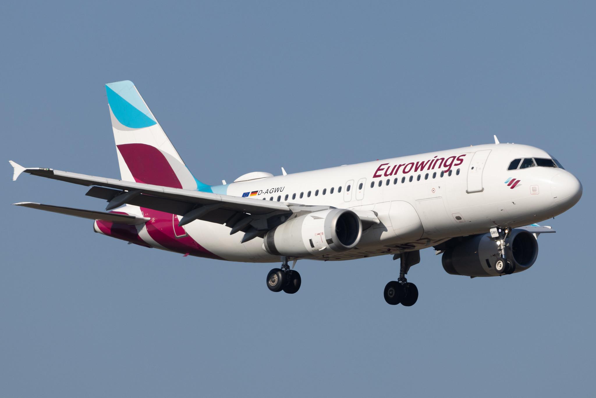 Flughafen Berlin Brandenburg: Eurowings (EW / EWG) | Airbus A319-132 A319 | D-AGWU | MSN 5457